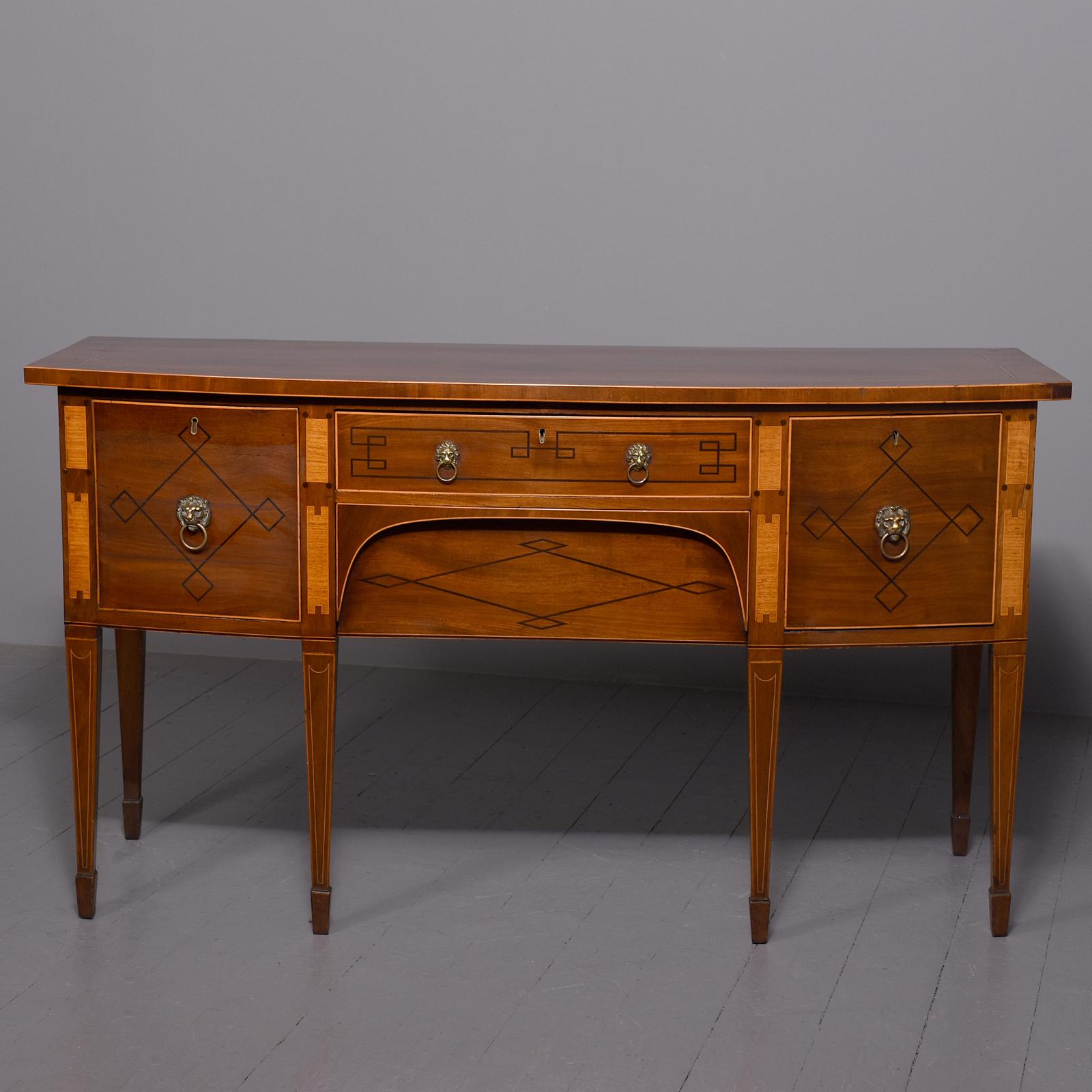 Quality George III Mahogany & Inlaid Sideboard (1 of 9)