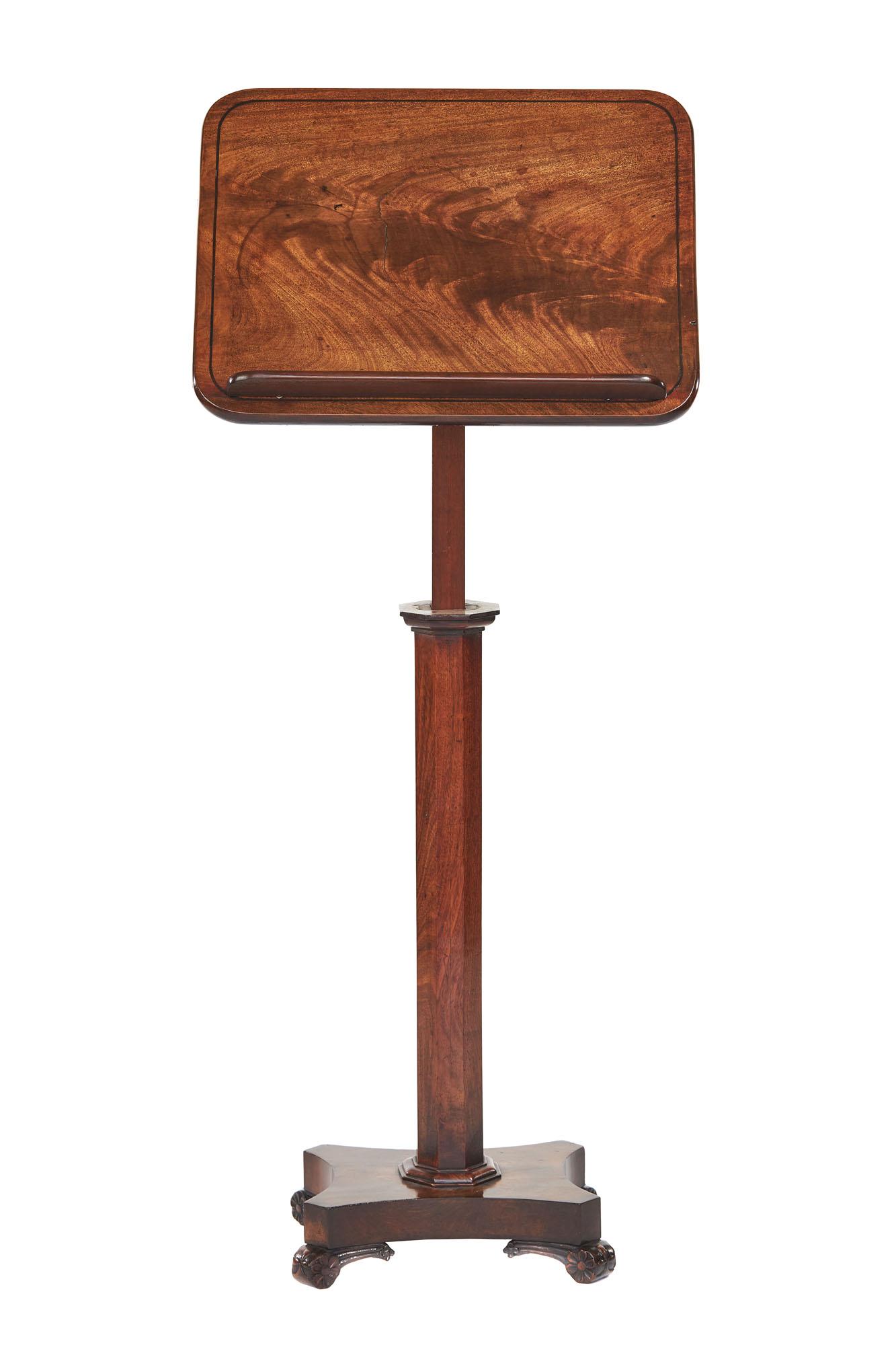 Fine Late Regency Mahogany Telescopic Reading Table (1 of 9)