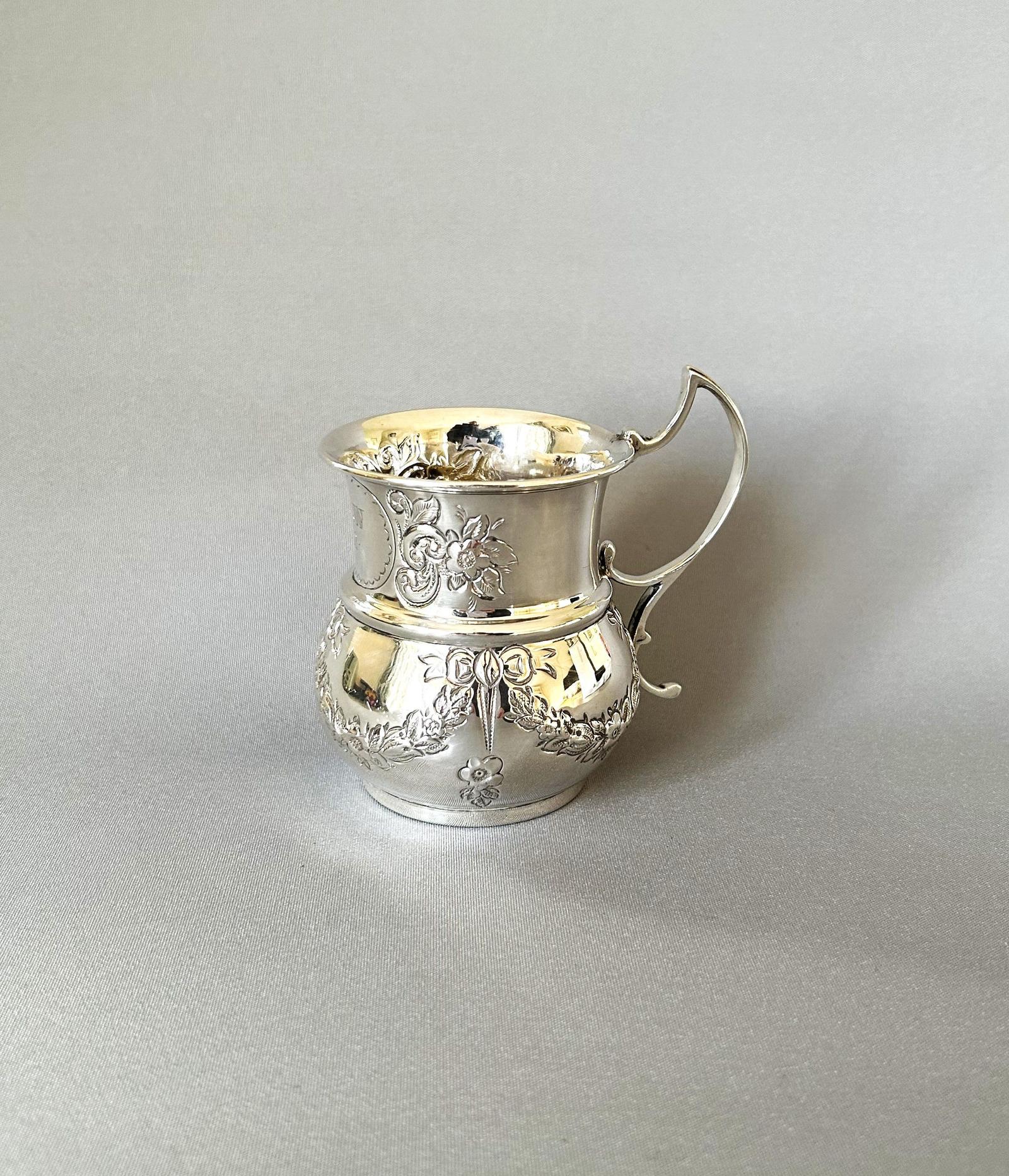 Lovely Edwardian Silver Christening Mug (1 of 6)