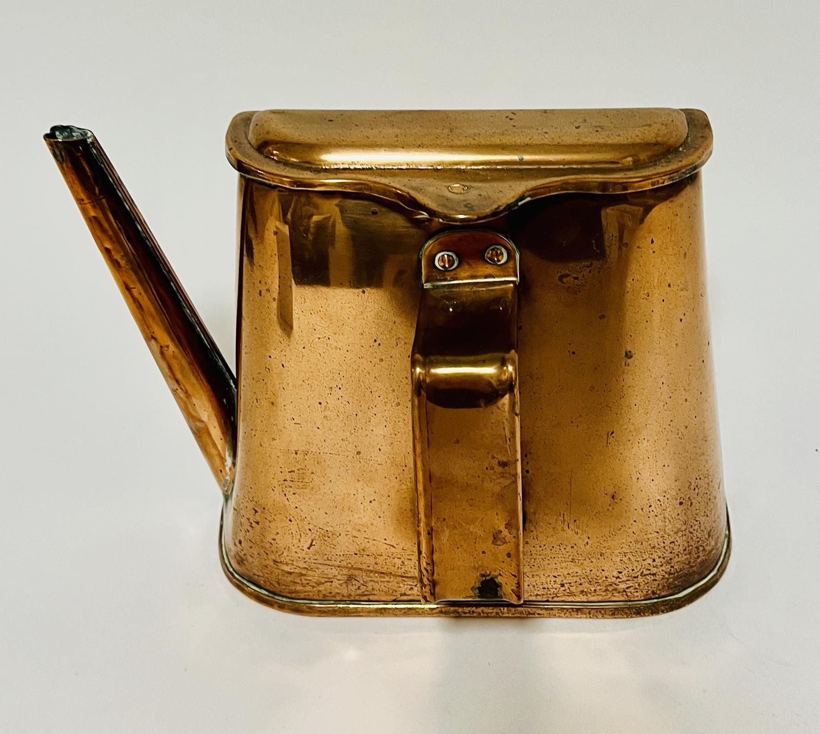 Antique Flat Back Copper Kettle (1 of 13) Antique Flat Back Copper Kettle (1 of 13)