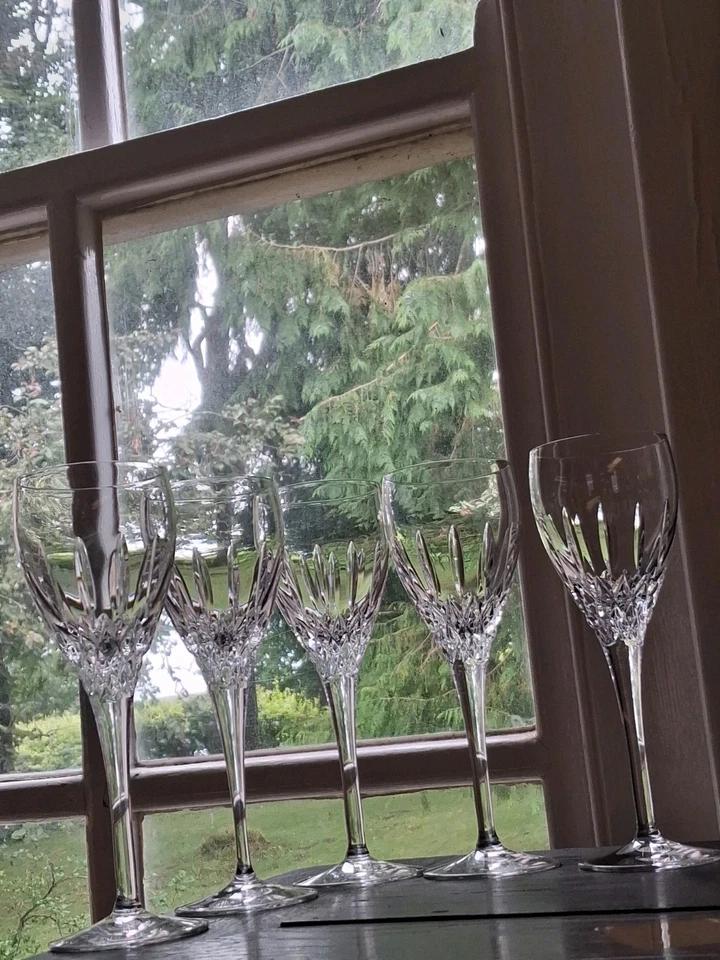 A Set of 5 Crystal Waterford Wine Glasses (1 of 7)