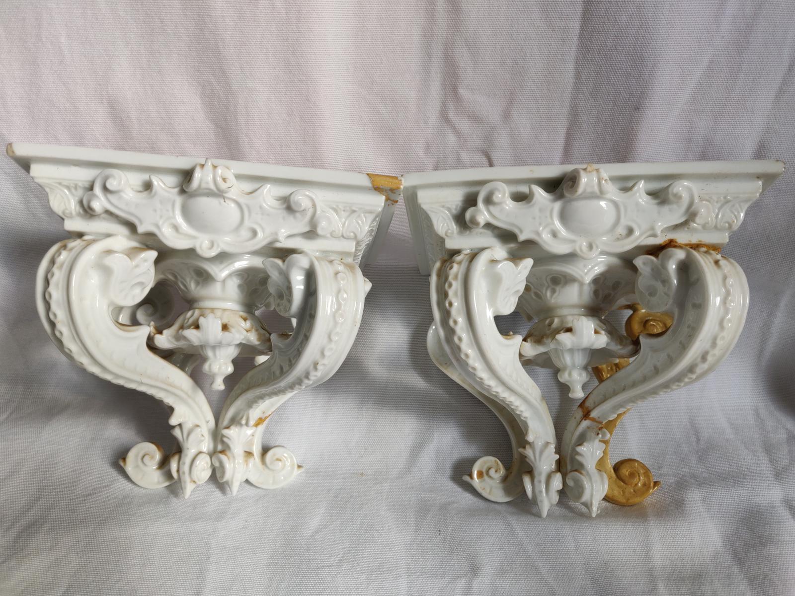 Ceramic Wall Brackets / Consoles with Restoration Signs (1 of 12) Ceramic Wall Brackets / Consoles with Restoration Signs (1 of 12)