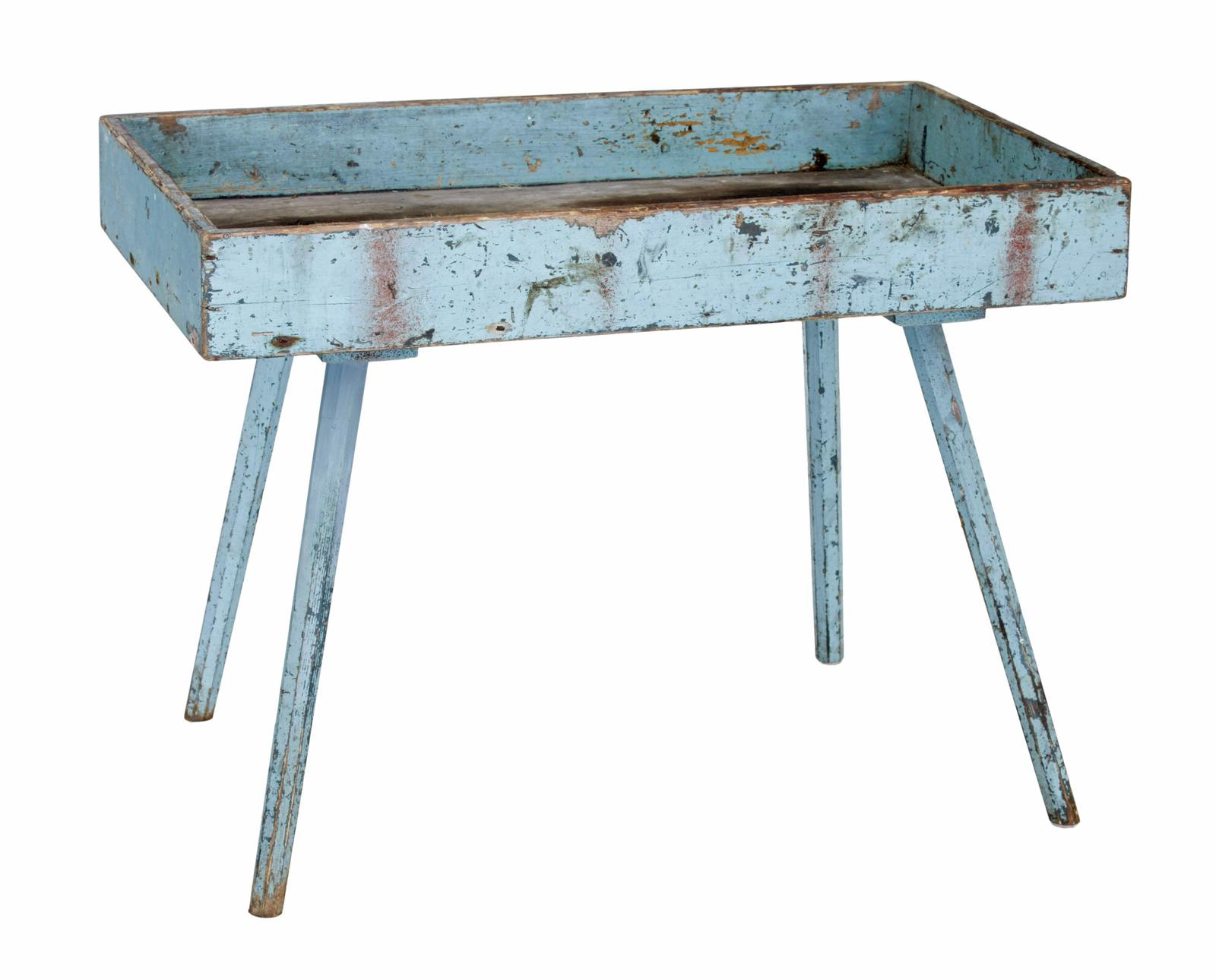 19th Century Swedish Painted Pine Garden Room Tray Table (1 of 7)