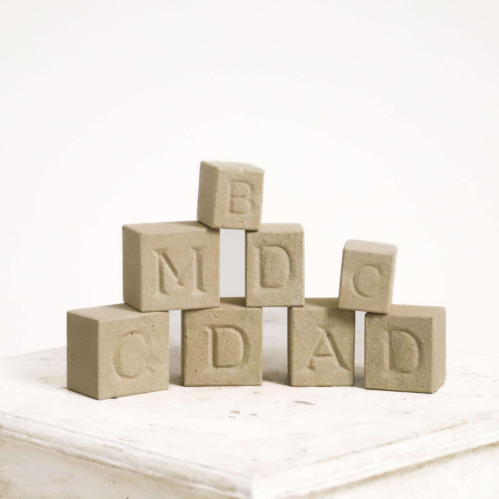 Letters Made from Carved Bath Stone - England 1914 (1 of 1)