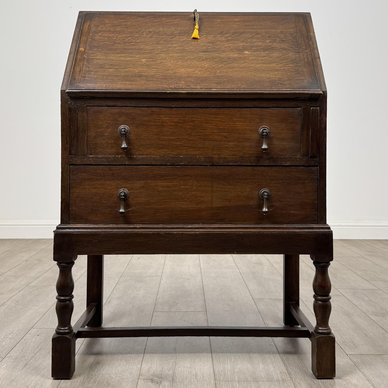 Antique 20th Century Edwardian Bureau in Oak (1 of 13) Antique 20th Century Edwardian Bureau in Oak (1 of 13)