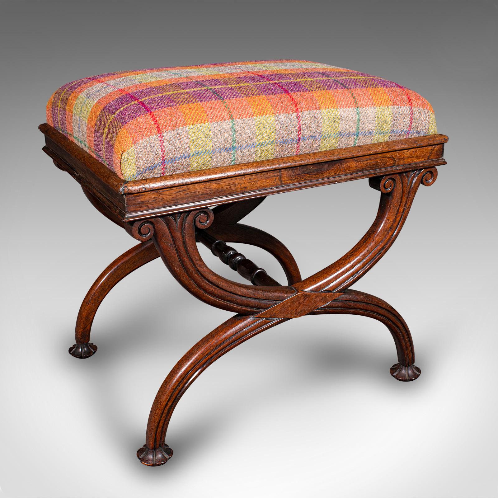 Antique Dressing Stool, English, Music Recital, Fireside, Footstool, Regency (1 of 8) Antique Dressing Stool, English, Music Recital, Fireside, Footstool, Regency (1 of 8)