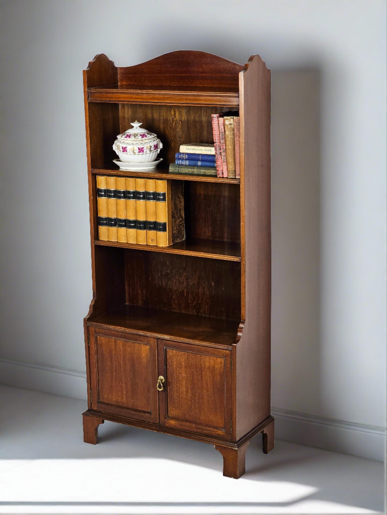 Edwardian Waterfall Bookcase (1 of 8)