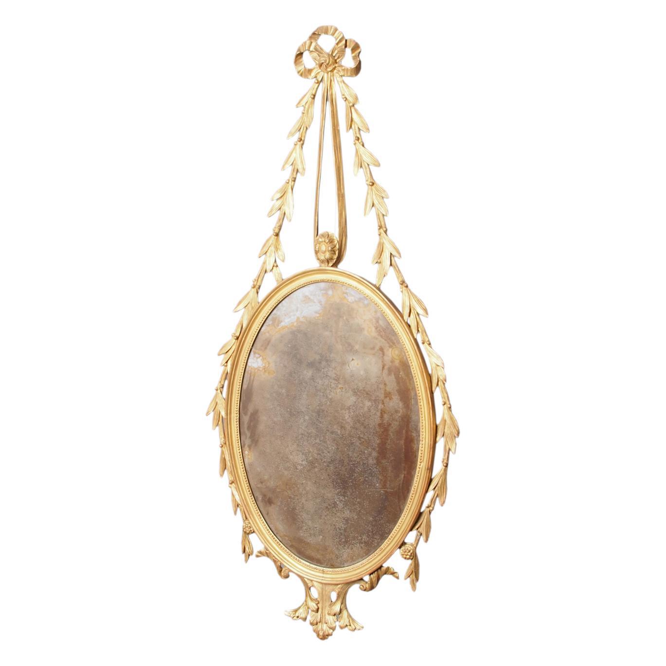 Antique Adam Style Giltwood Wall Mirror (1 of 12) Antique Adam Style Giltwood Wall Mirror (1 of 12)