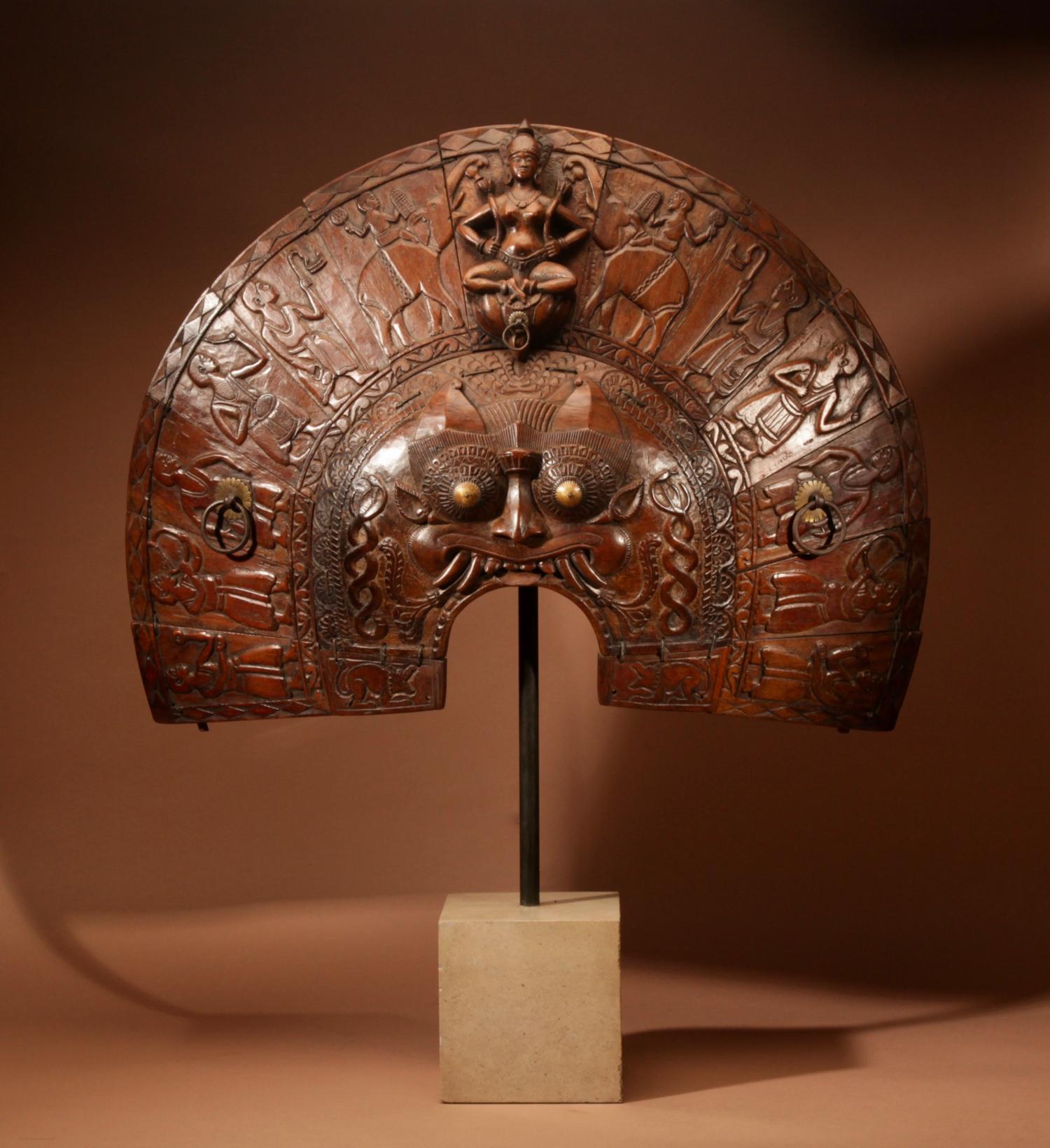 Impressive Theyyam Dancers Headdress, Kerala India, Circa 1920 (1 of 12)