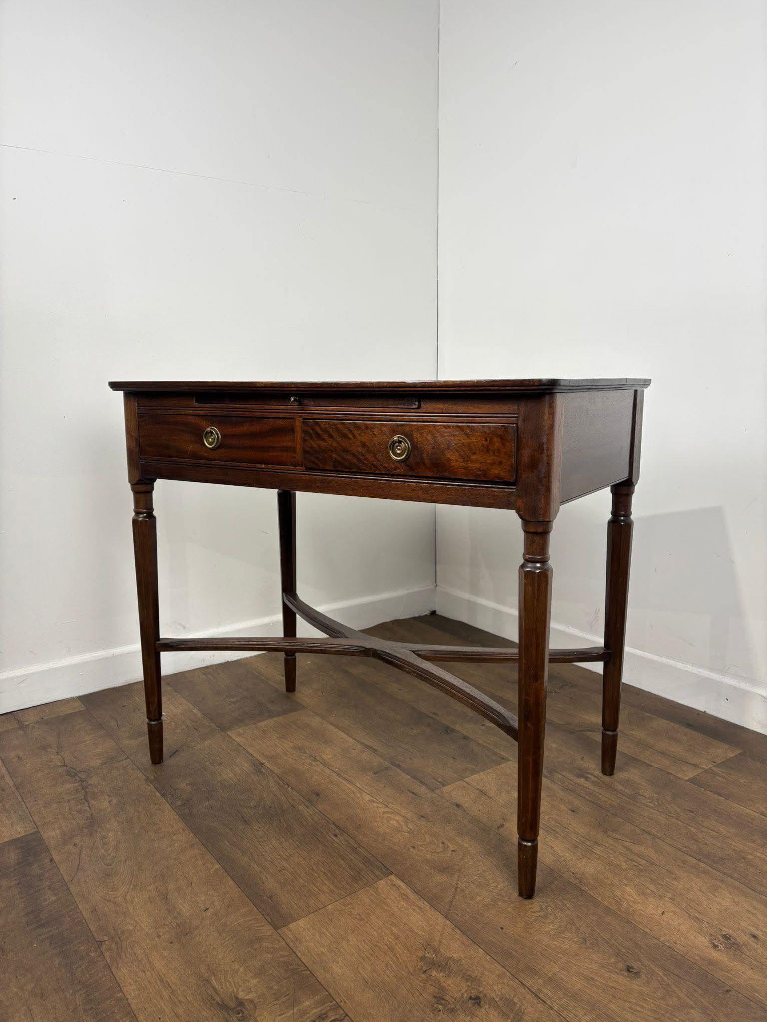 Reproduction Badged 'Strongbow' Two Drawer Side Table with Writing Slide (1 of 16) Reproduction Badged 'Strongbow' Two Drawer Side Table with Writing Slide (1 of 16)