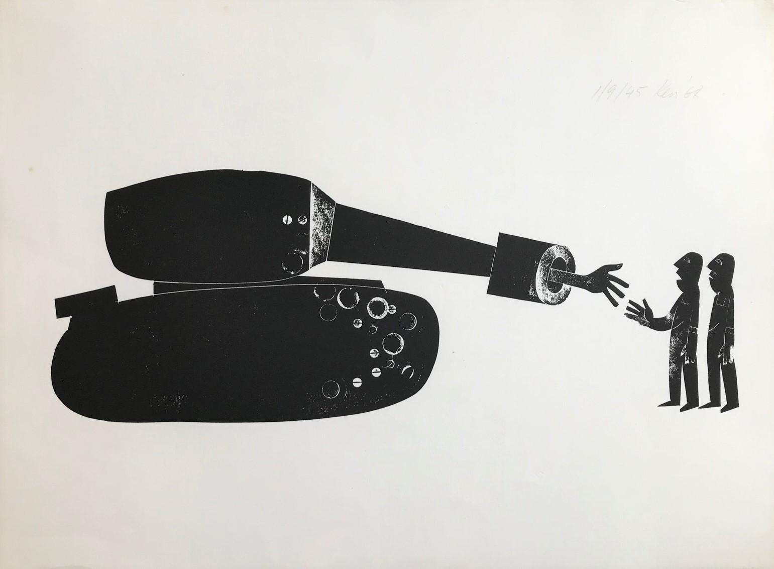 9 Silkscreen Prints by Ken Sprague 1927-2004 Depicting the Invasion of Czechoslovacia in 1968. (1 of 9) 9 Silkscreen Prints by Ken Sprague 1927-2004 Depicting the Invasion of Czechoslovacia in 1968. (1 of 9)