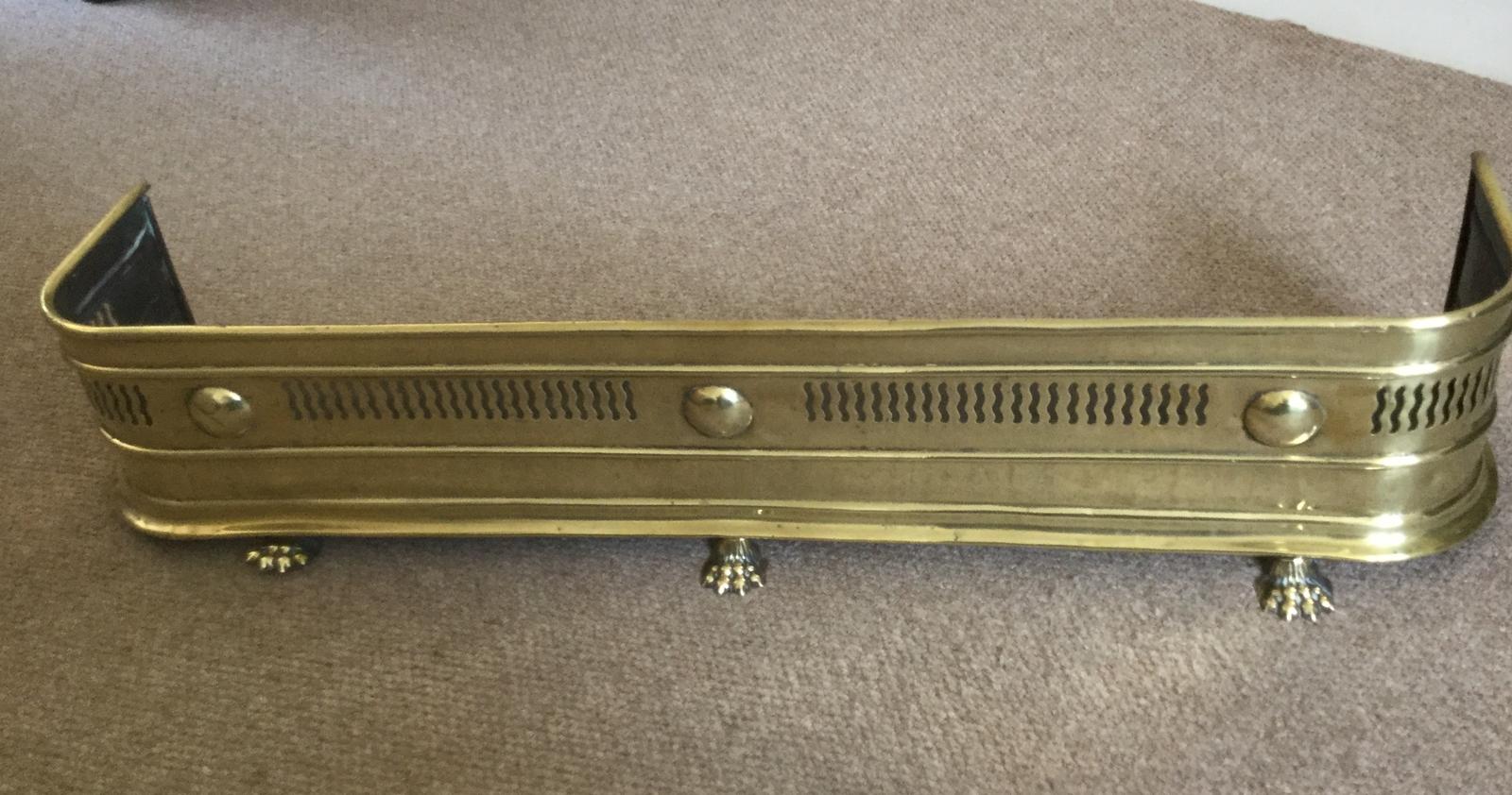Victorian Brass Fender (1 of 2)