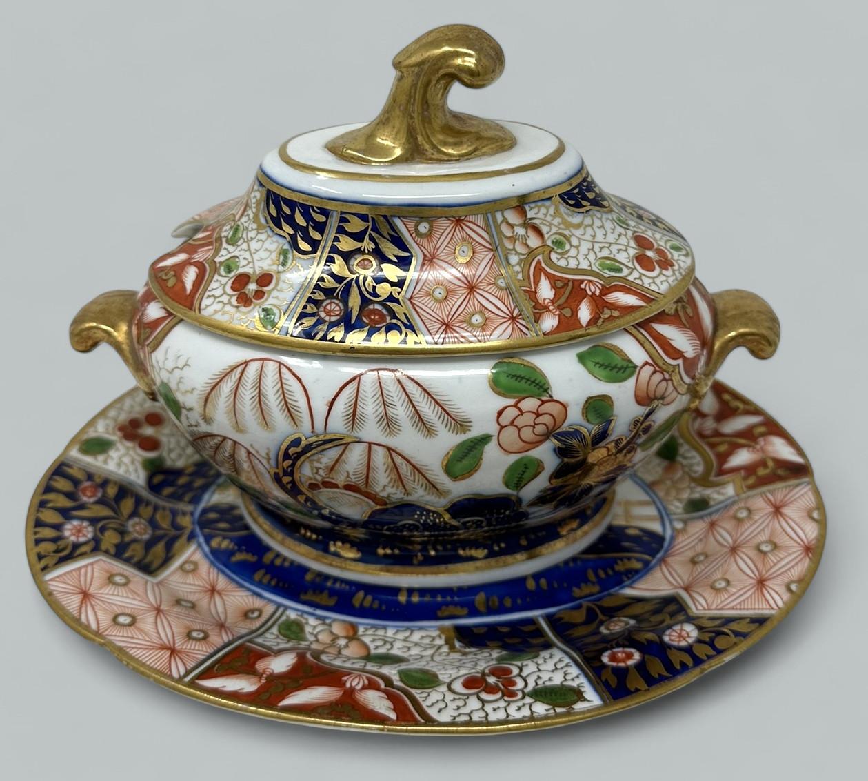 Antique English Coalport Centerpiece Tureen Bowl Imari Gilt Regency Period 19ct (1 of 8) Antique English Coalport Centerpiece Tureen Bowl Imari Gilt Regency Period 19ct (1 of 8)