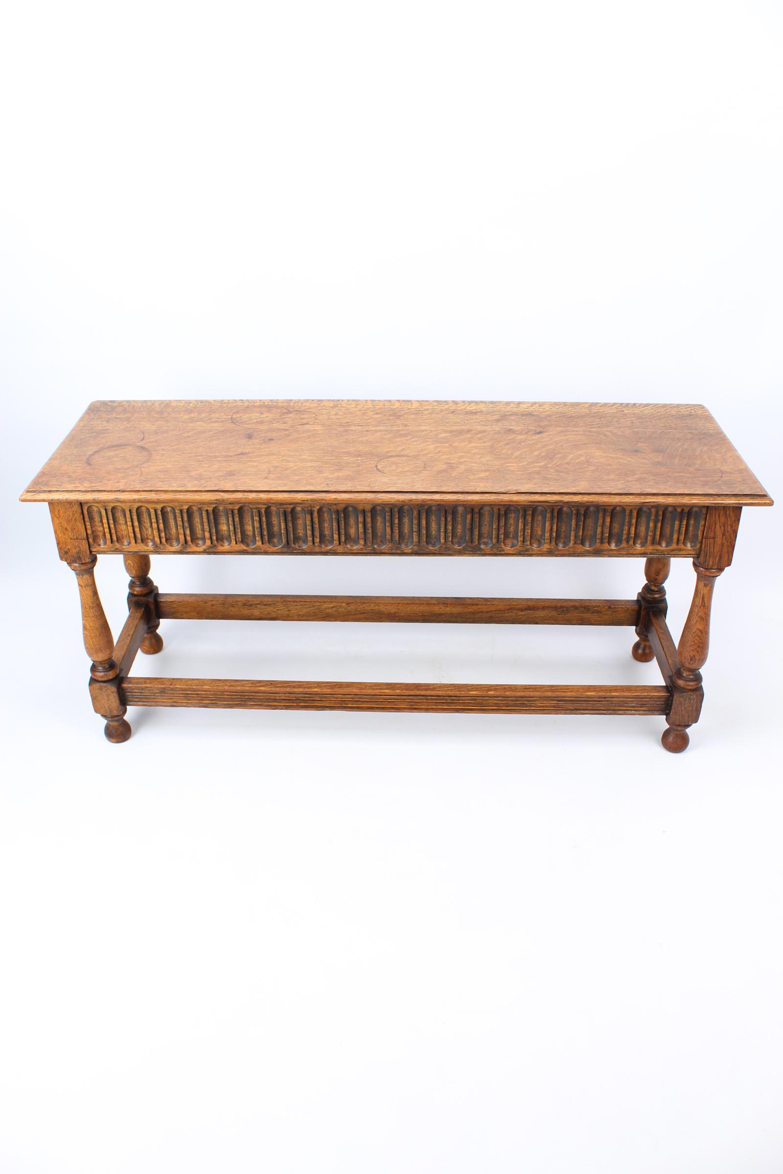 Vintage Oak Coffee Table / Bench (1 of 13) Vintage Oak Coffee Table / Bench (1 of 13)