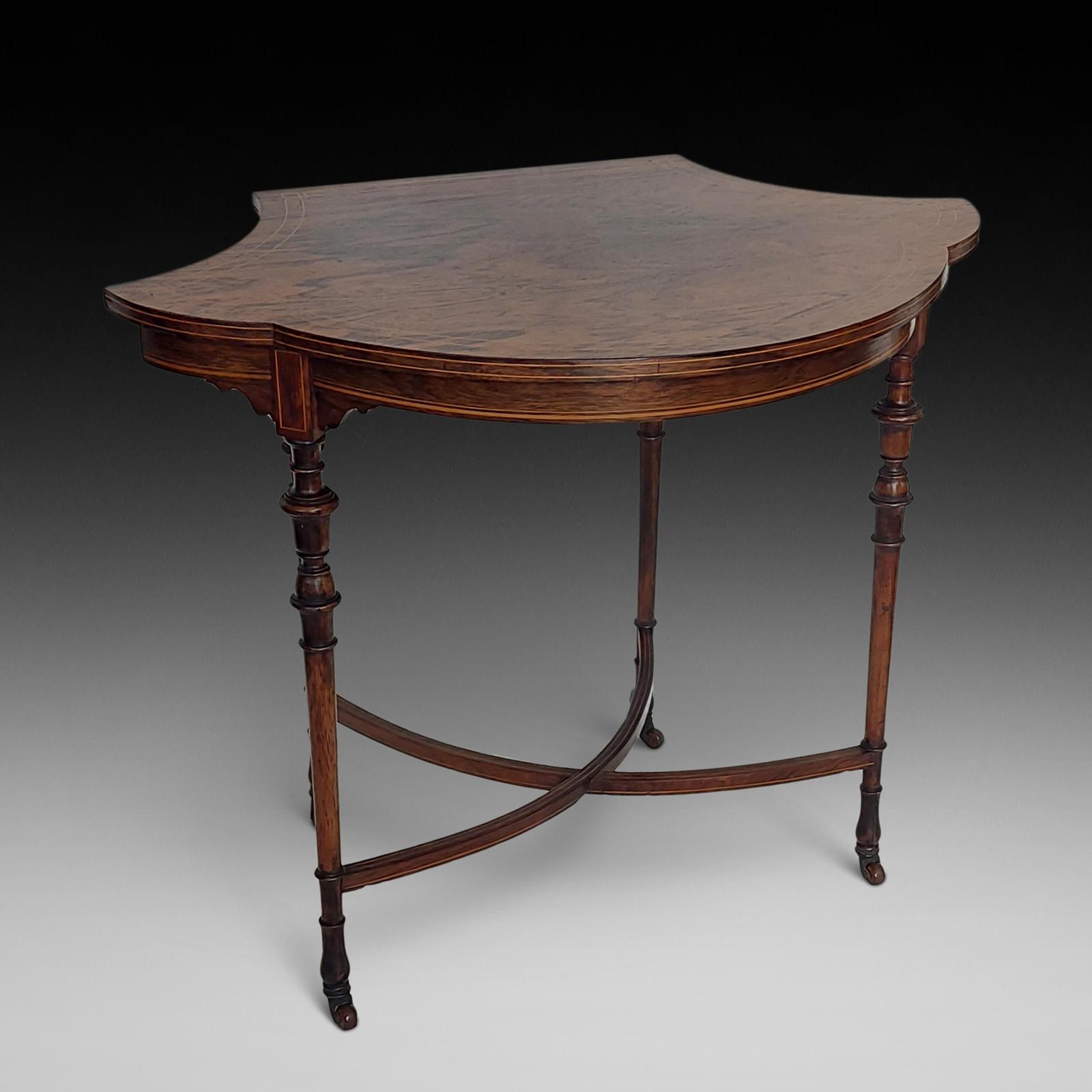 Edwardian Rosewood Side Table by Shoolbred & Co (1 of 9)