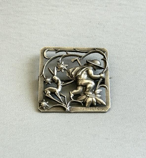 Austrian Silver Hunting Scene Brooch (1 of 6) Austrian Silver Hunting Scene Brooch (1 of 6)