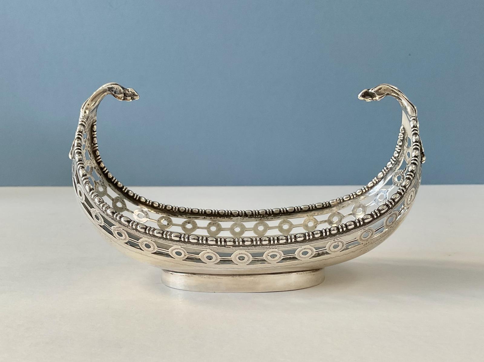 Antique Novelty Solid Silver Sweet Dish (1 of 6)
