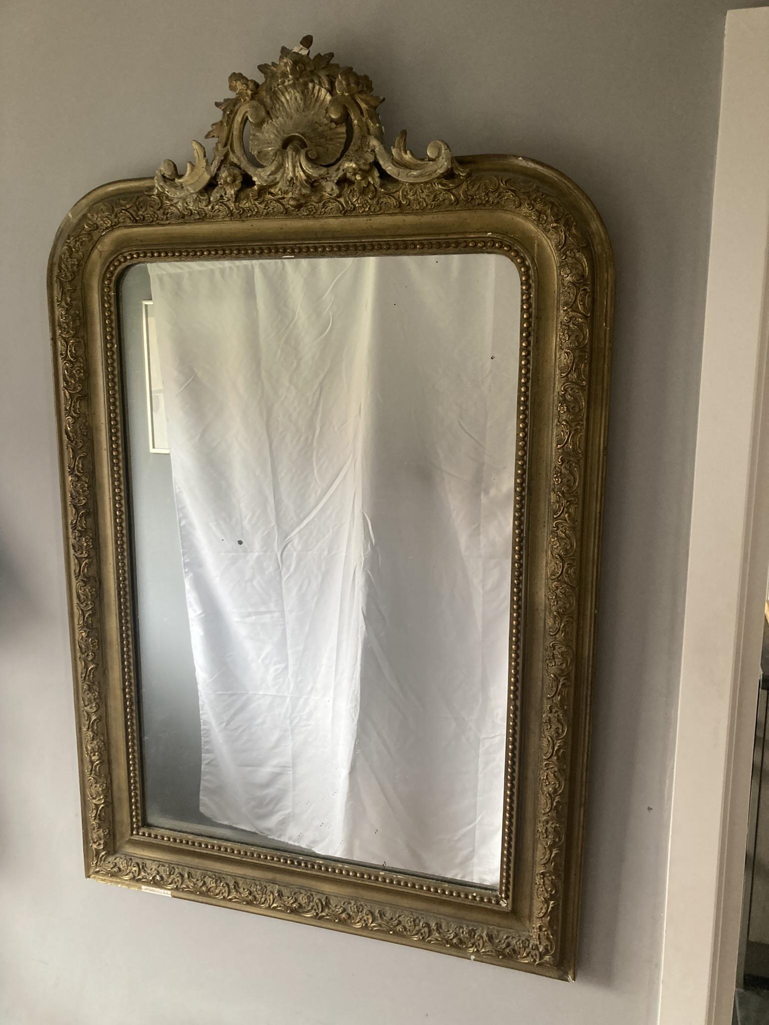 Antique French Louis XV Style Mirror (1 of 9) Antique French Louis XV Style Mirror (1 of 9)