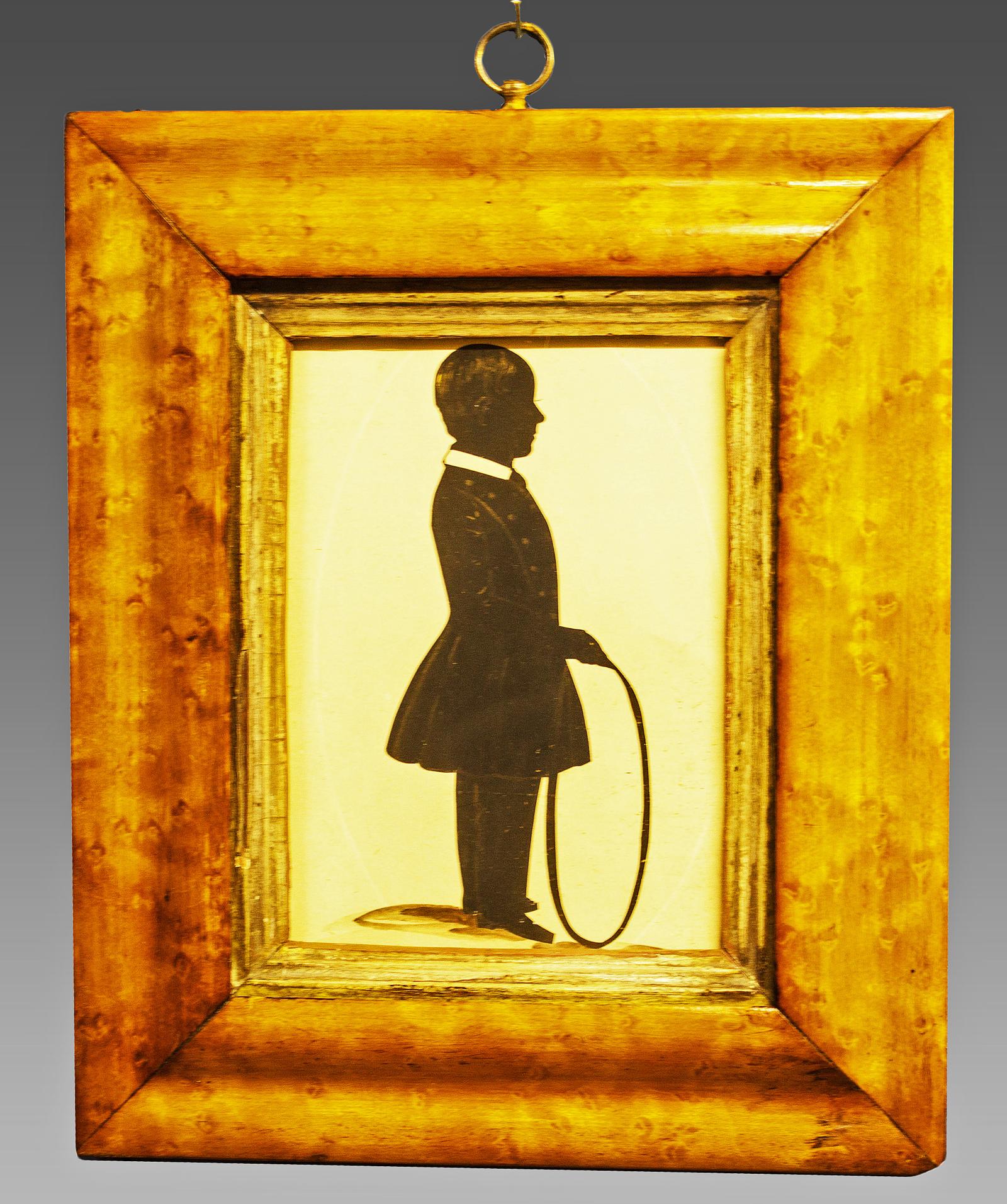 Bronzed Silhouette of Boy - Antique Victorian (1 of 4)