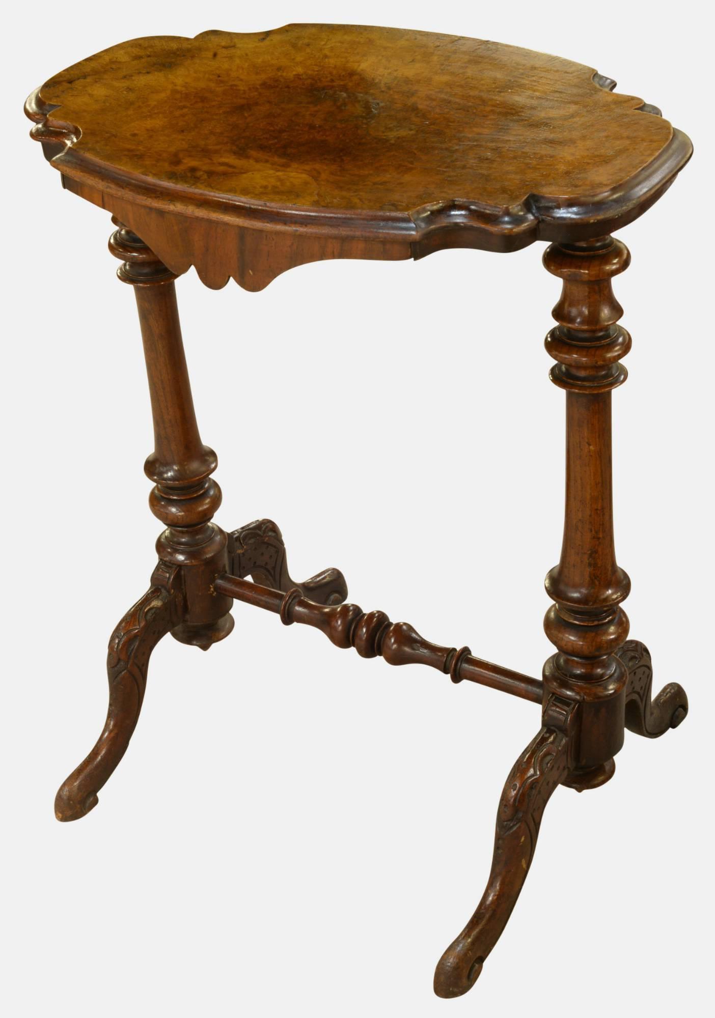 Small Shaped-Top Victorian Occasional Table c.1870 (1 of 1) Small Shaped-Top Victorian Occasional Table c.1870 (1 of 1)