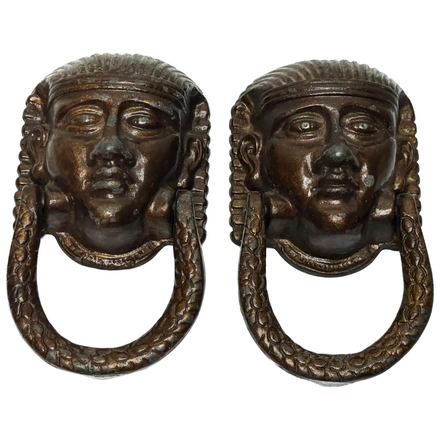 Pair 19th Century after the Ancient Egyptian Sphinx Door Knockers (1 of 49)