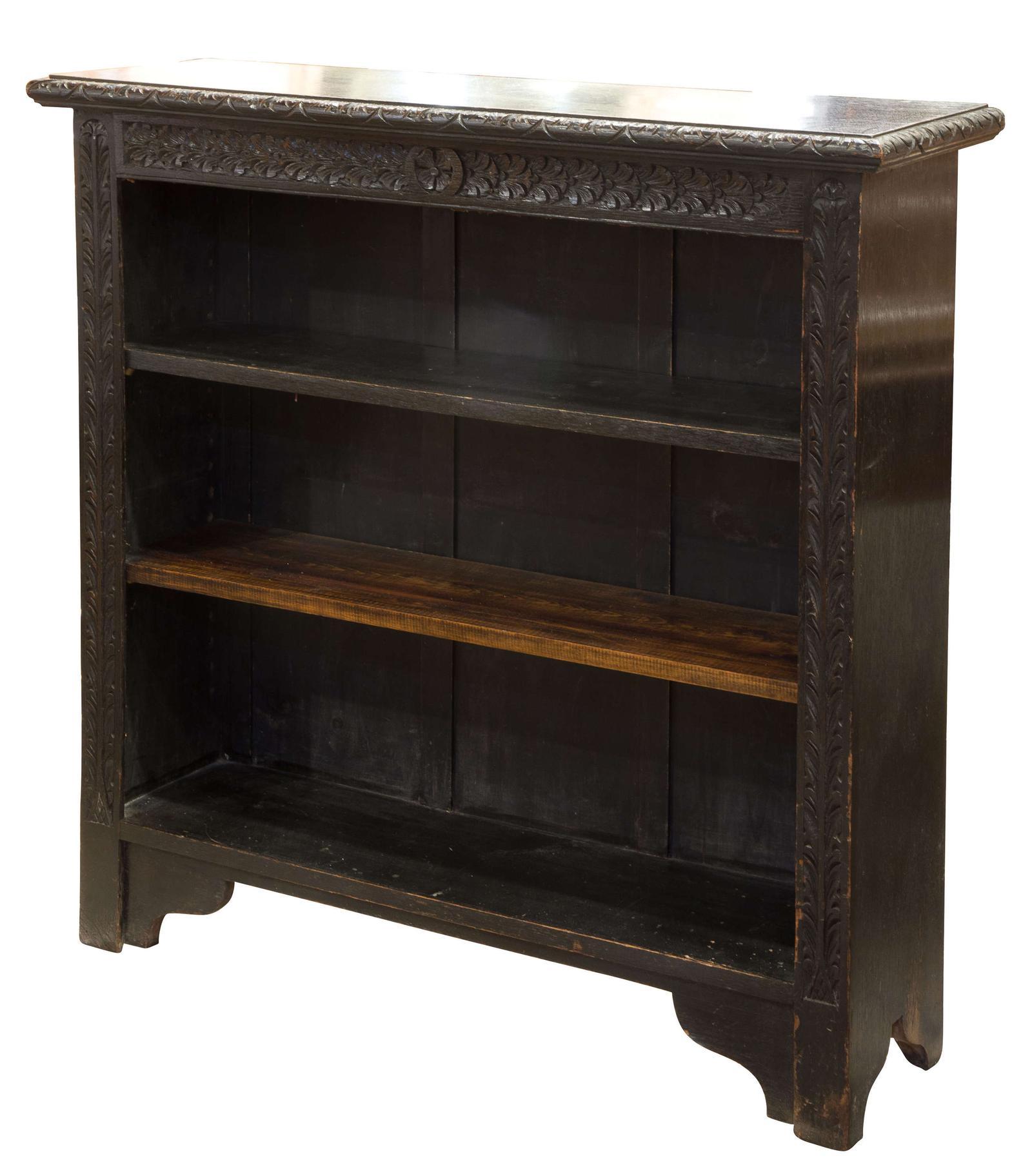 Victorian Carved Oak Open Bookcase (1 of 6) Victorian Carved Oak Open Bookcase (1 of 6)