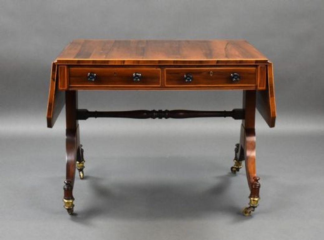 Regency Rosewood Sofa Table (1 of 11)