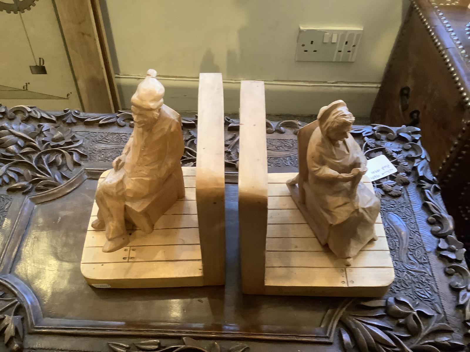 Gerard Fortin Carved Bookends (1 of 3)