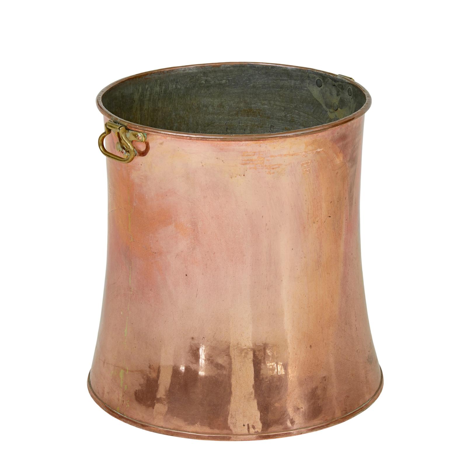 19th Century Copper & Brass Shaped Bucket (1 of 6)