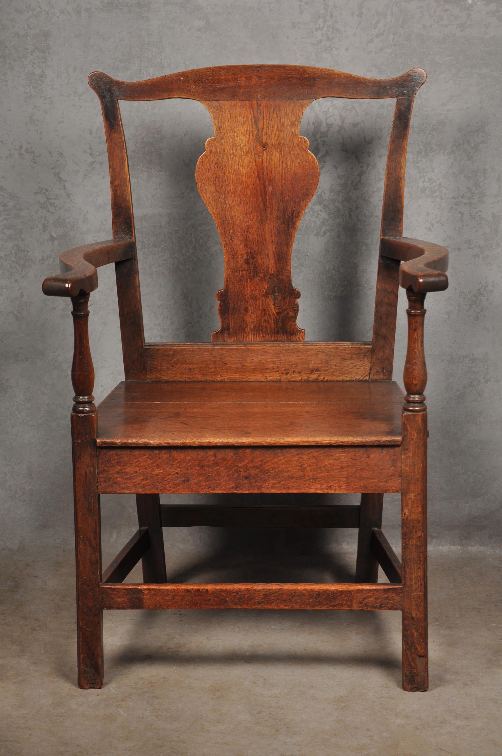 Large 18th Century Oak Armchair (1 of 10)