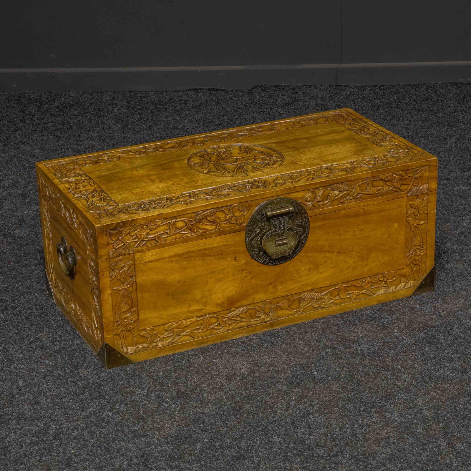 Mid 20th Century Camphor Wood Trunk (1 of 8)