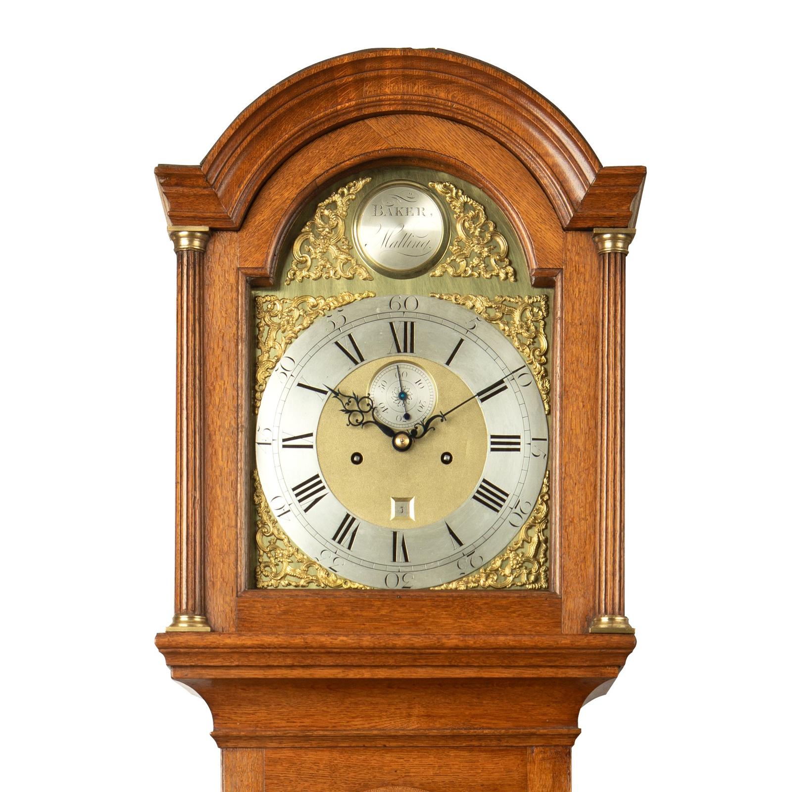 Brass Dial Longcase Clock - Thomas Baker of Malling (1 of 2)