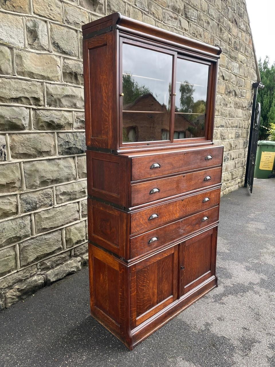 Rare Model Globe Wernicke Stacking Bookcase (1 of 17)