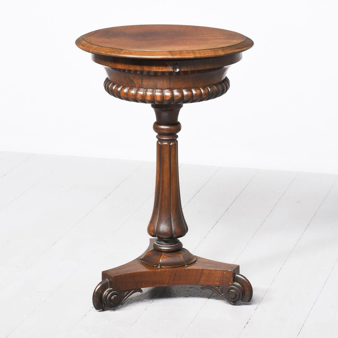 William IV Rosewood Work Table (1 of 9)
