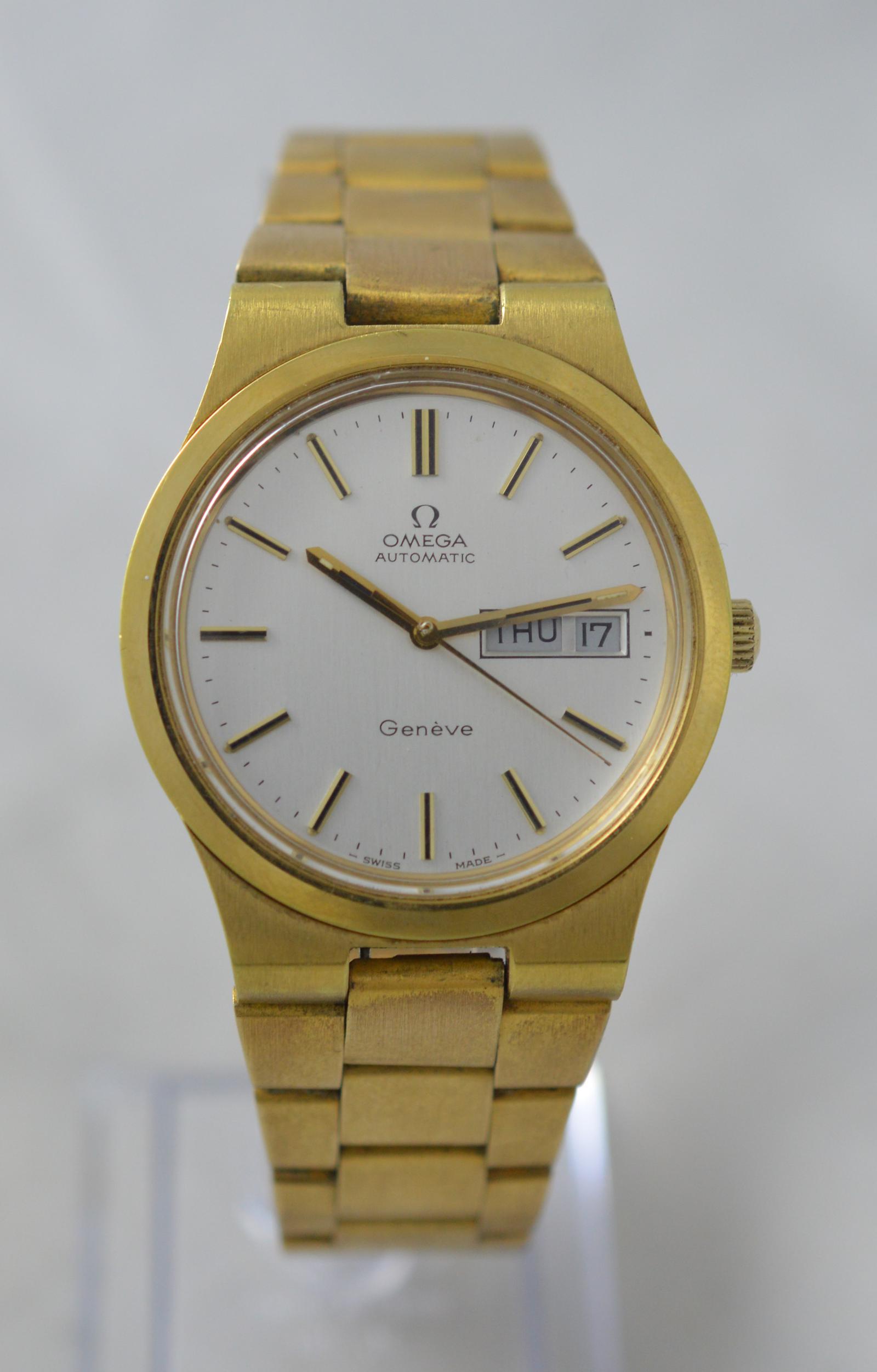 1973 Omega Geneve Day-date Wristwatch (1 of 8) 1973 Omega Geneve Day-date Wristwatch (1 of 8)