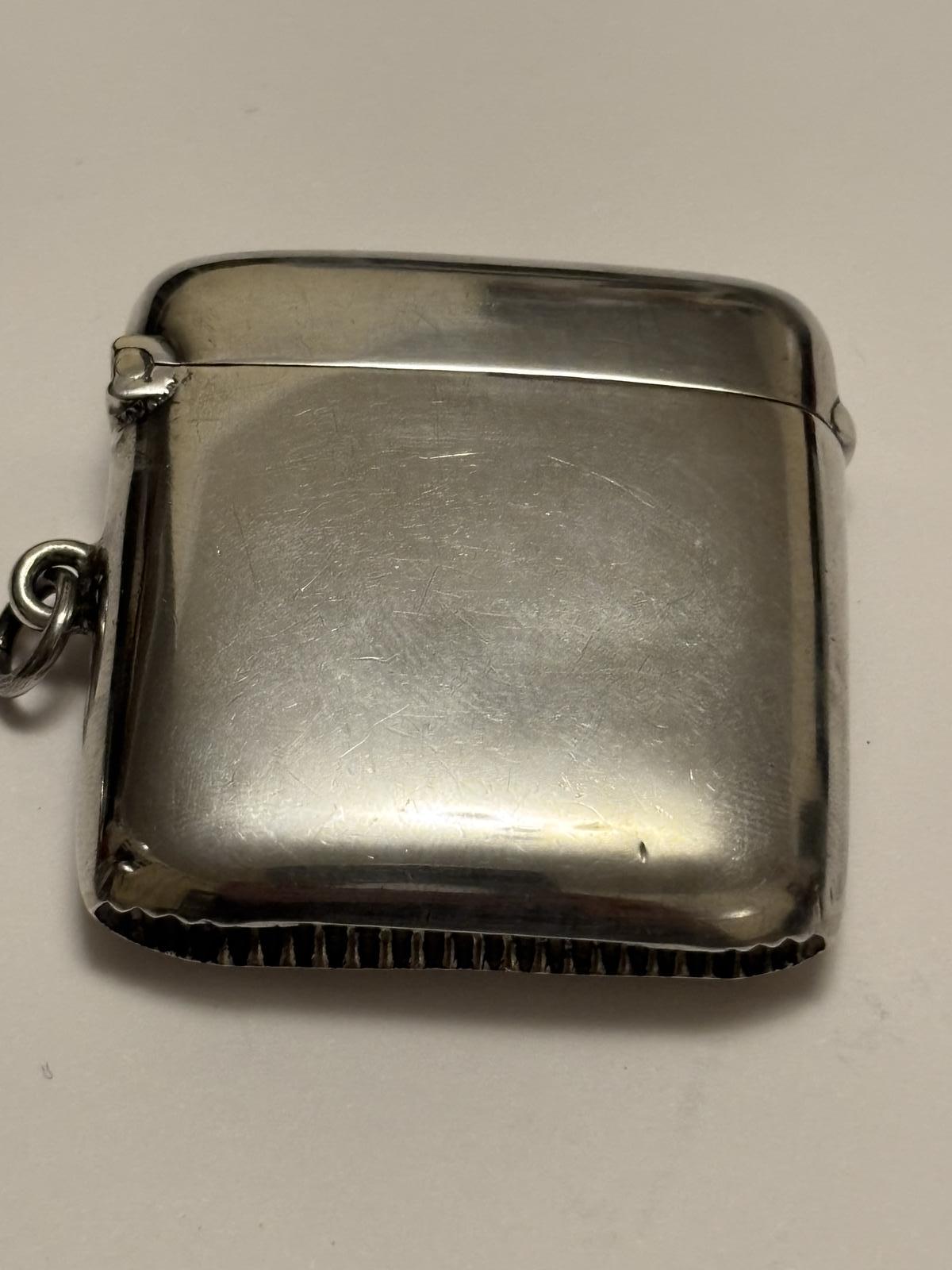 Sterling Silver Vesta Case Birmingham 1906 Miller Bros (1 of 11) Sterling Silver Vesta Case Birmingham 1906 Miller Bros (1 of 11)