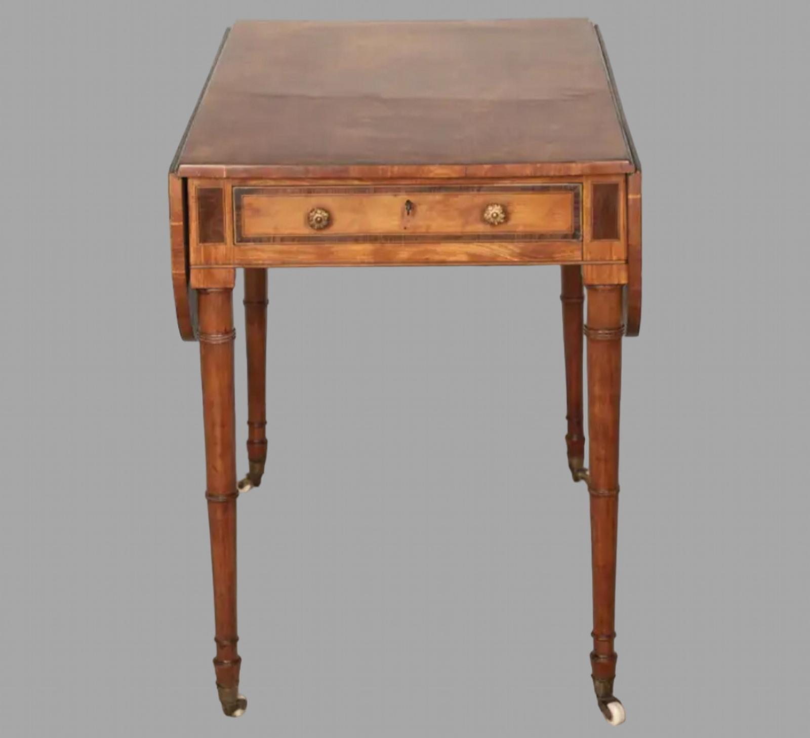 Lovely Satinwood Pembroke Table (1 of 6)