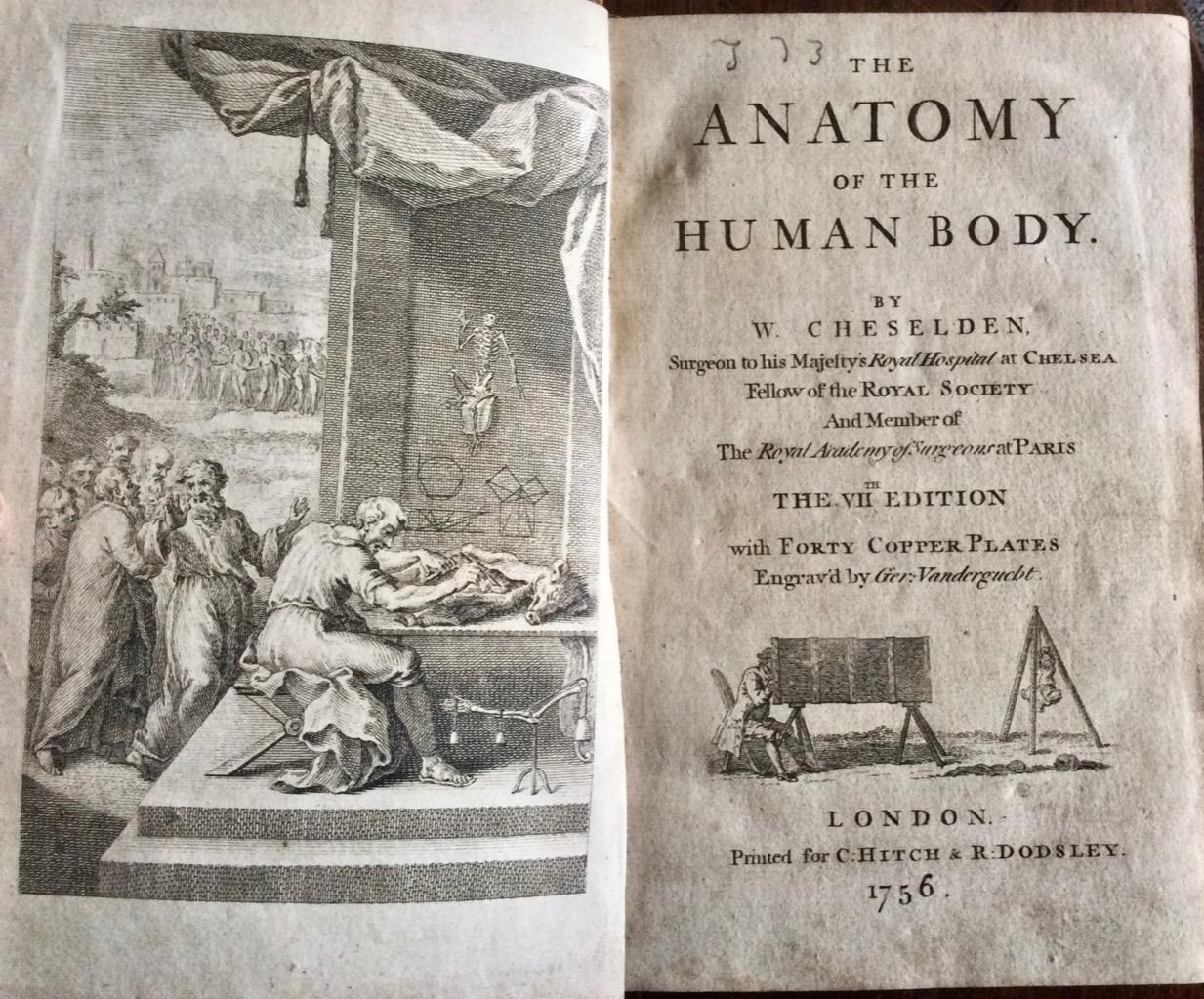 The Anatomy of The Human Body by W Cheselden 41 x Full Page Engravings 1756 (1 of 5) The Anatomy of The Human Body by W Cheselden 41 x Full Page Engravings 1756 (1 of 5)