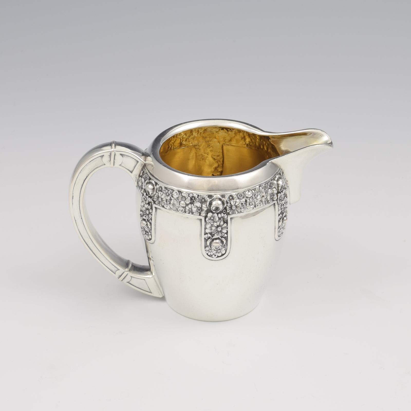 Pretty Art Nouveau Floral Silver Milk / Cream Jug German Jugendstil (1 of 13) Pretty Art Nouveau Floral Silver Milk / Cream Jug German Jugendstil (1 of 13)