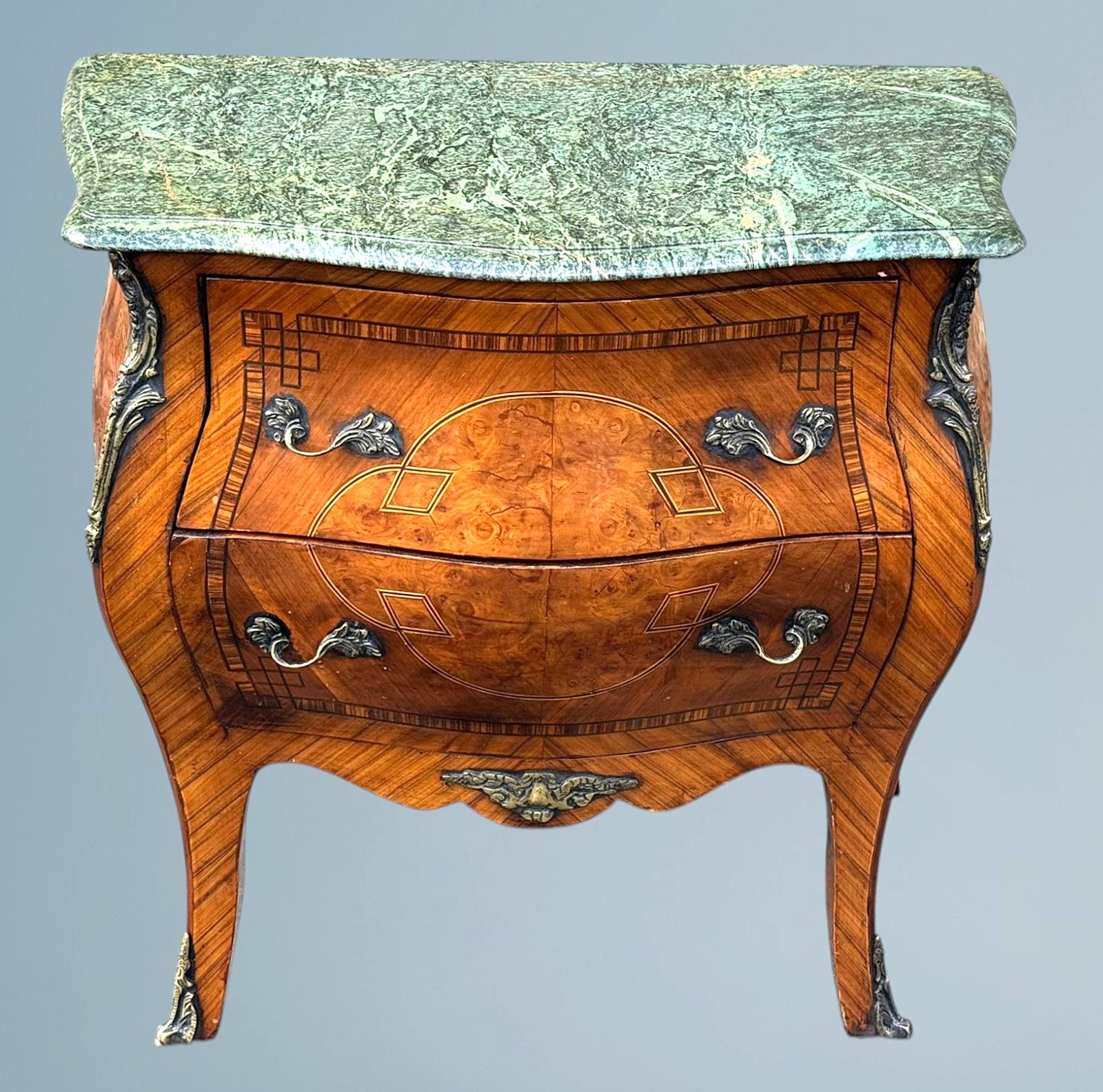 Antique French Louis XV Style Marble Top Chest / Commode (1 of 15)