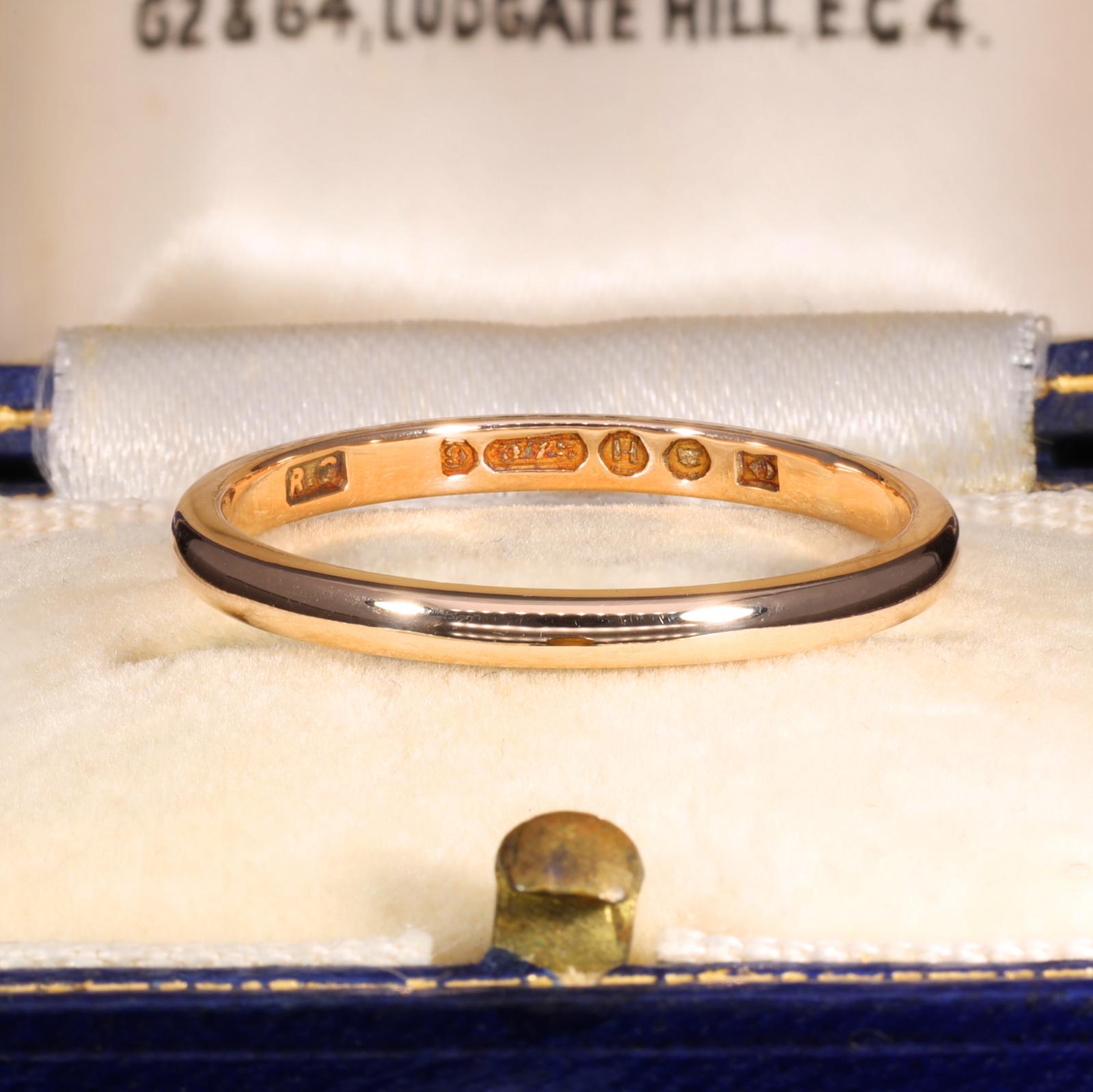 The Vintage 1943 9ct Rose Gold Wedding Ring (1 of 1) The Vintage 1943 9ct Rose Gold Wedding Ring (1 of 1)