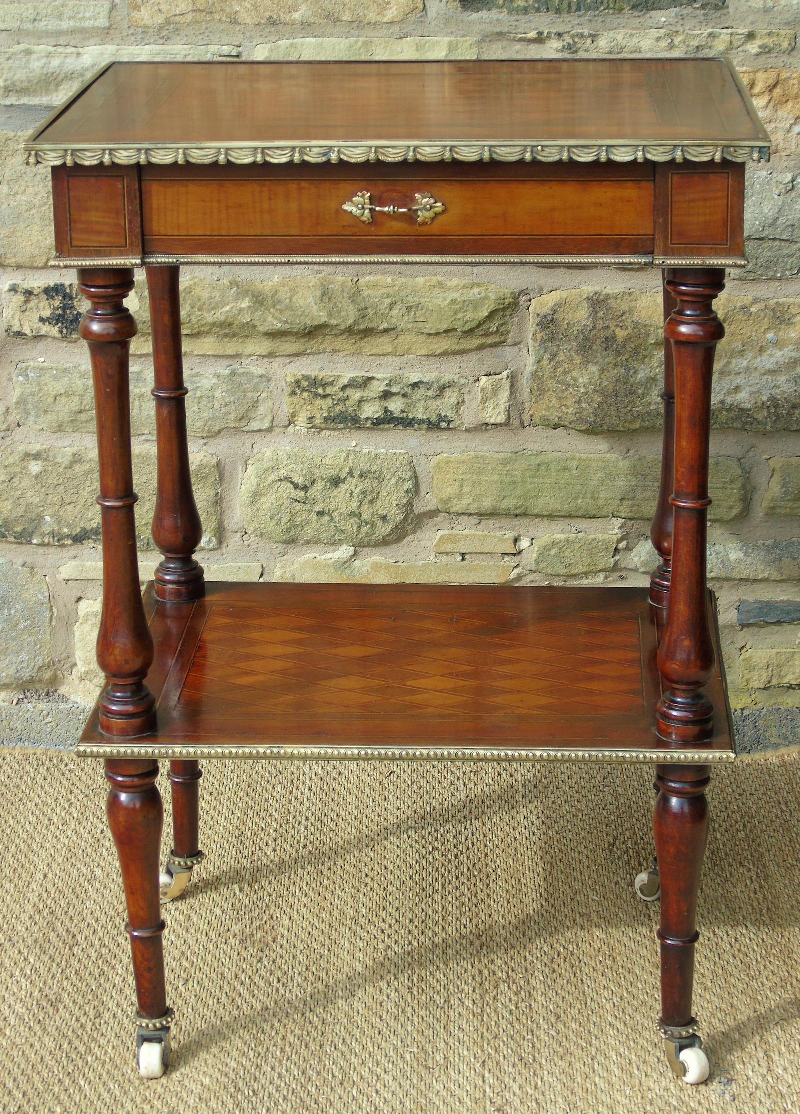 Good Quality French Kingwood & Ormolu Side Table (1 of 12)