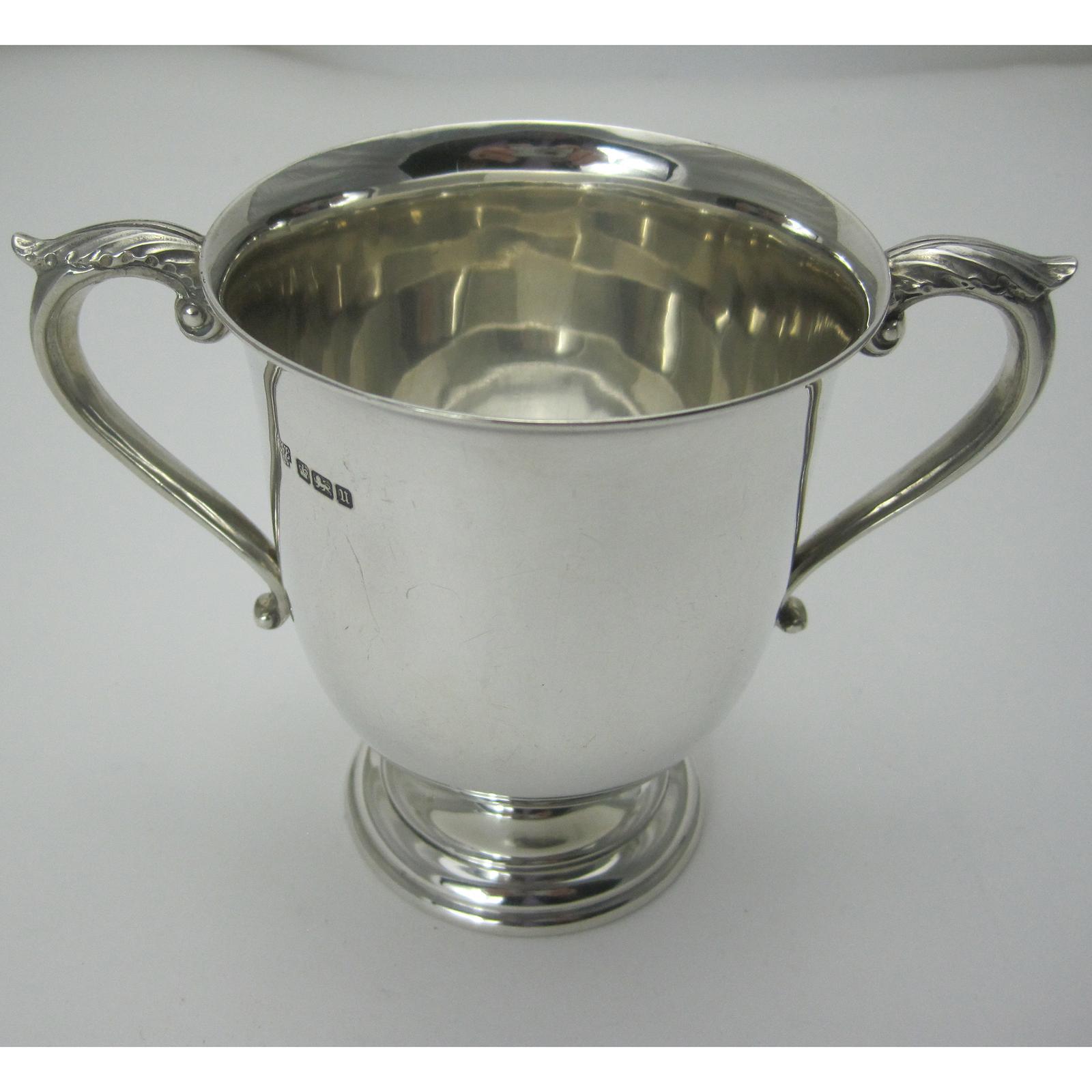 Antique Vase Shape Silver Two Handle Cup (1 of 5) Antique Vase Shape Silver Two Handle Cup (1 of 5)
