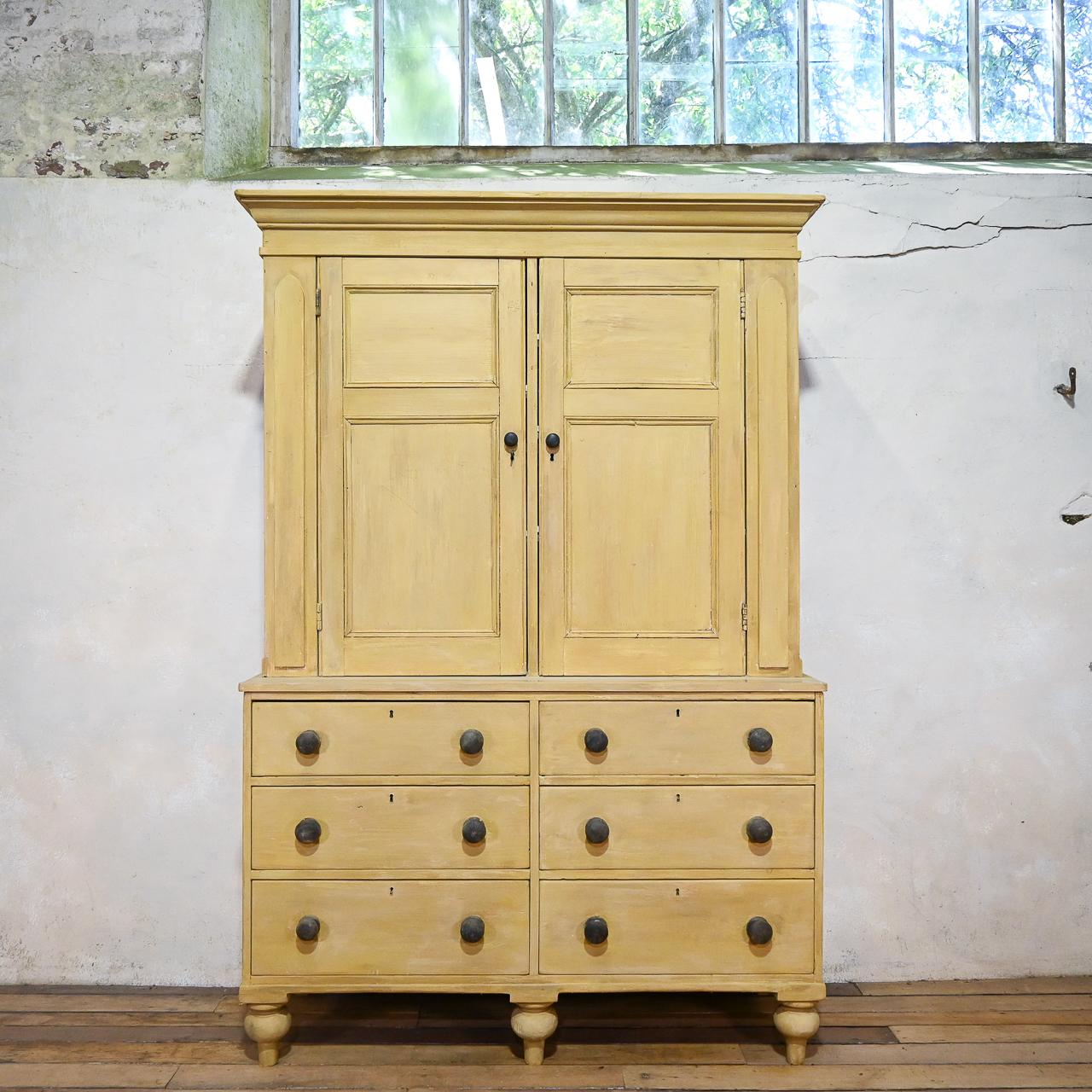 Superb 19th Century Painted Housekeeper's Cupboard (1 of 16) Superb 19th Century Painted Housekeeper's Cupboard (1 of 16)