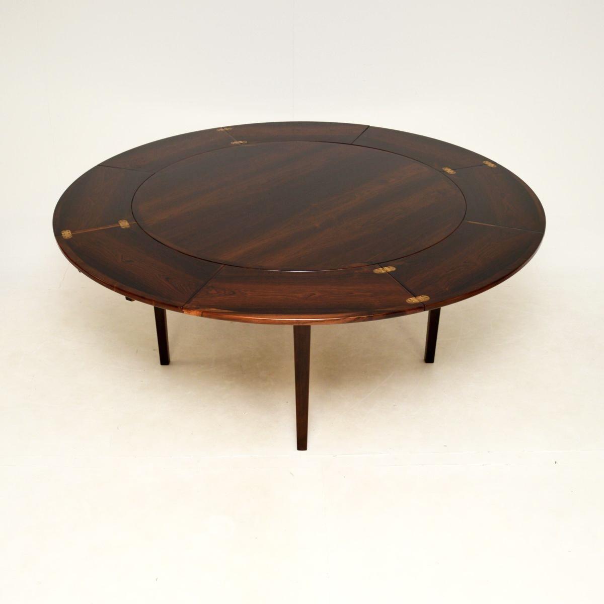 Danish Vintage Rosewood Flip Flap Lotus Dining Table by Dyrlund (1 of 12)