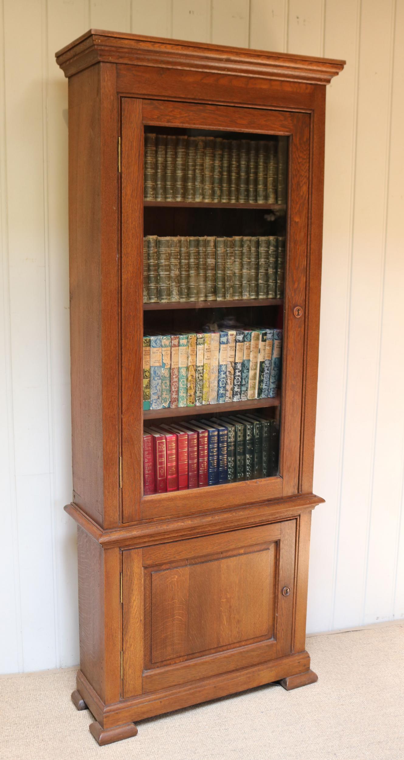 Rustic French Oak Glazed Cabinet Bookcase (1 of 10) Rustic French Oak Glazed Cabinet Bookcase (1 of 10)