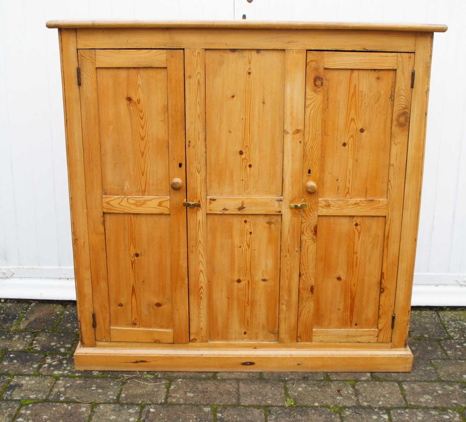 Victorian, pine hall, book, storage cupboard refurbished YAL 2558