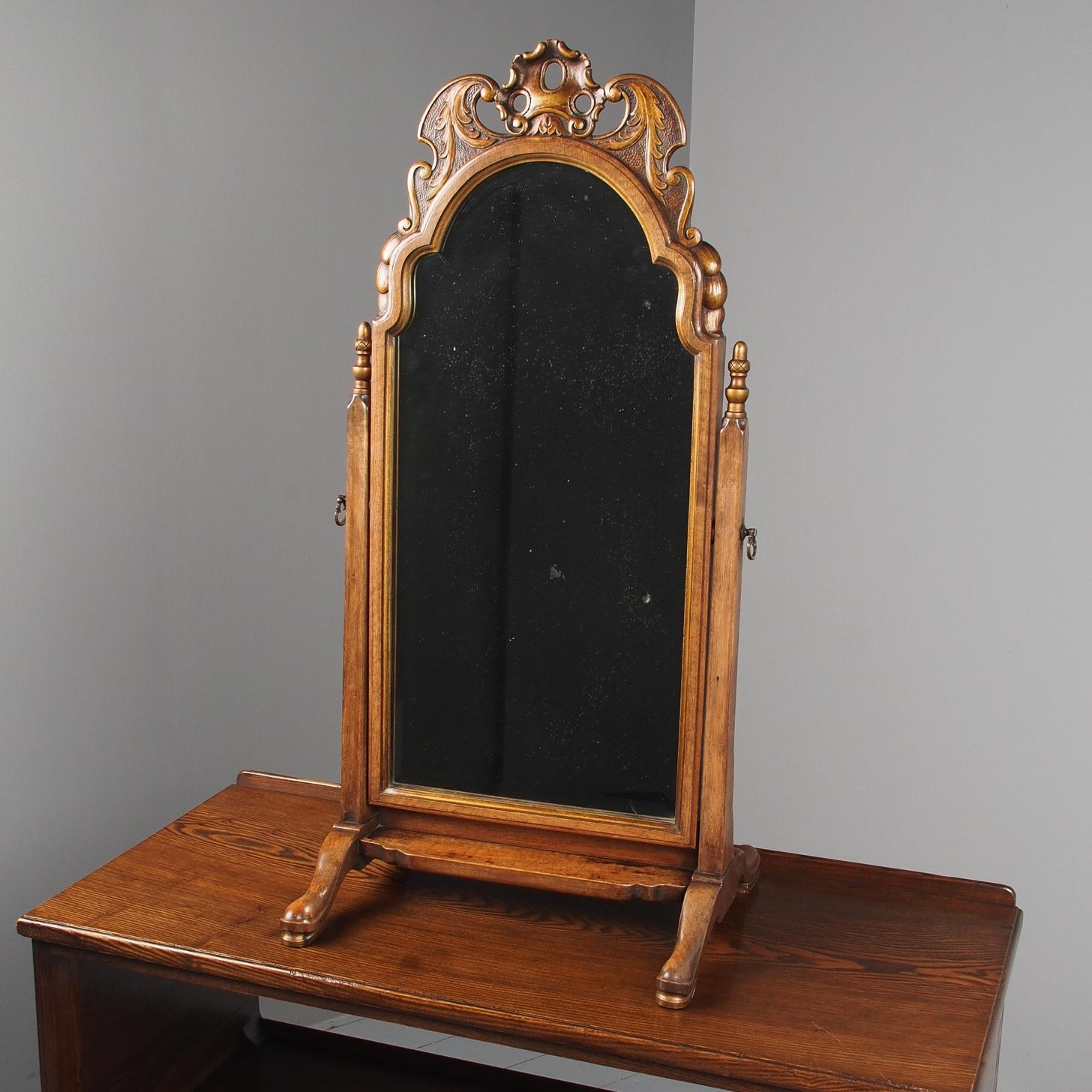 Queen Anne Style Walnut Mirror by Whytock & Reid c.1900 (1 of 12) Queen Anne Style Walnut Mirror by Whytock & Reid c.1900 (1 of 12)