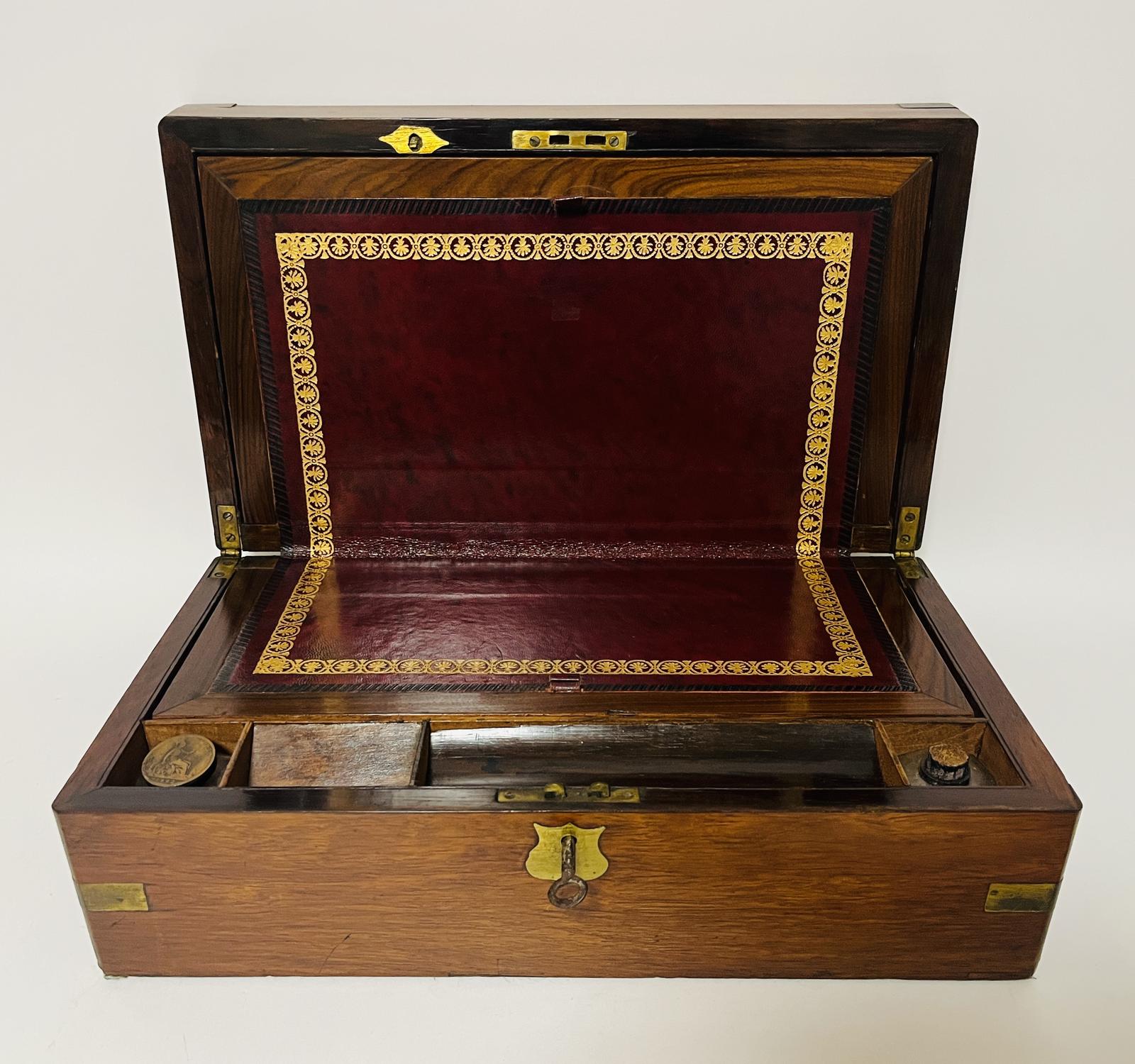 Victorian Rosewood Writing Slope (1 of 19)