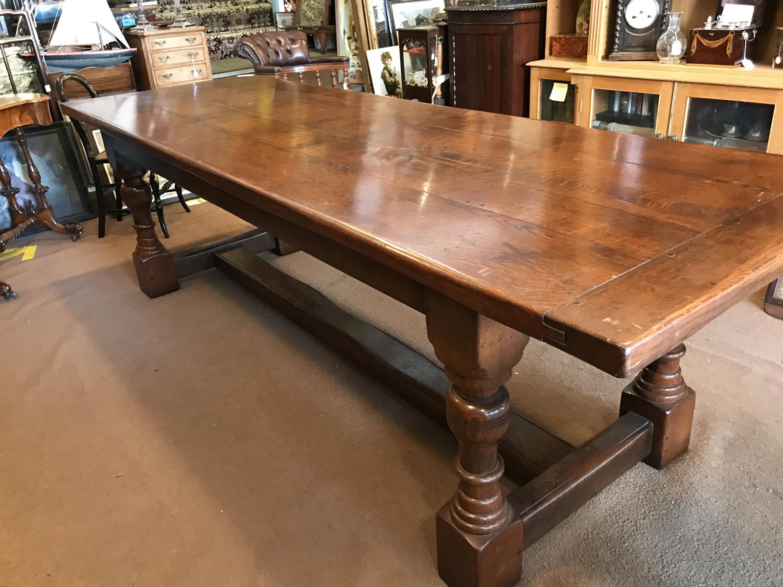 Long  Oak Refectory Table (1 of 1)